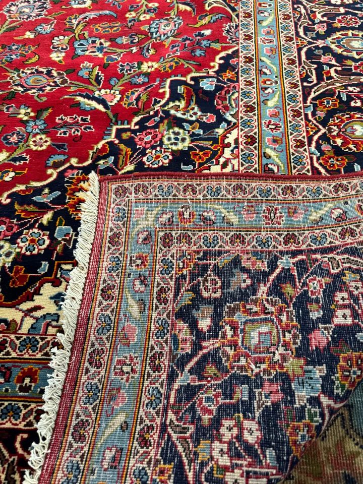 11 x 8 Ft. Authentic Persian Kashan Hand Knotted Fine Wool Area Rug - BR80