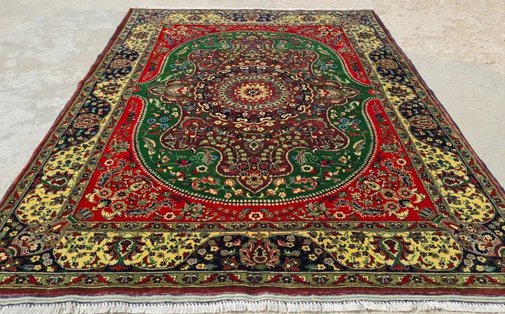 6' x 5' Spectacular Hand Knotted Veg Dyed Fine Maranous Wool Afghan Area Rug - BR923