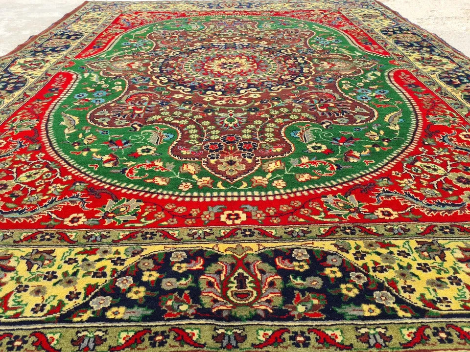 6' x 5' Spectacular Hand Knotted Veg Dyed Fine Maranous Wool Afghan Area Rug - BR923