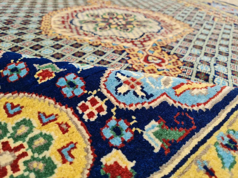 6.6' x 4' Ft. Spectacular Hand Knotted Veg Dyed Fine Maranous Wool Afghan Area Rug BR926