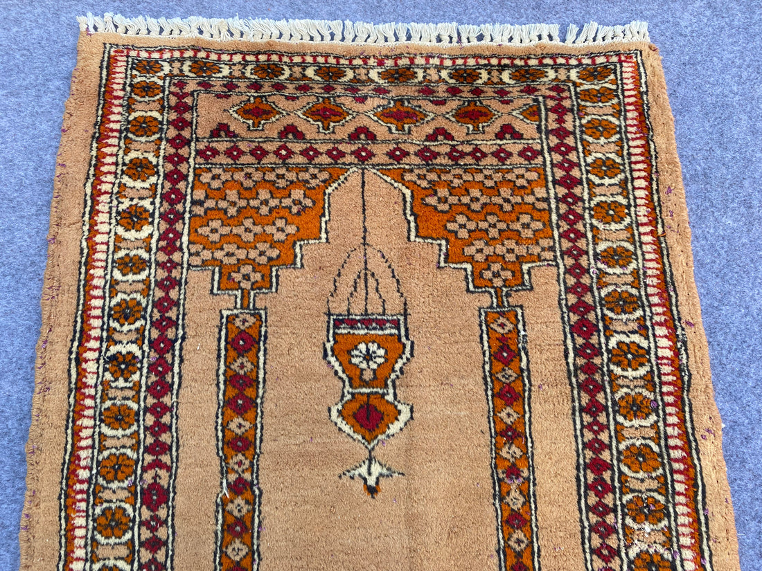 3.0' x 2.1' Ft. Authentic Pakistani Jaldar Hand Knotted Finest Wool Small Area Rug BR989