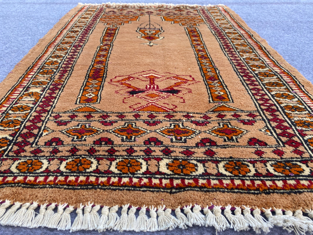 3.0' x 2.1' Ft. Authentic Pakistani Jaldar Hand Knotted Finest Wool Small Area Rug BR989