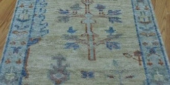 2.7’ x 8' Ft. Contemporary Turkish Oushak Bohemian Hand Knotted Wool Runner - BR2575