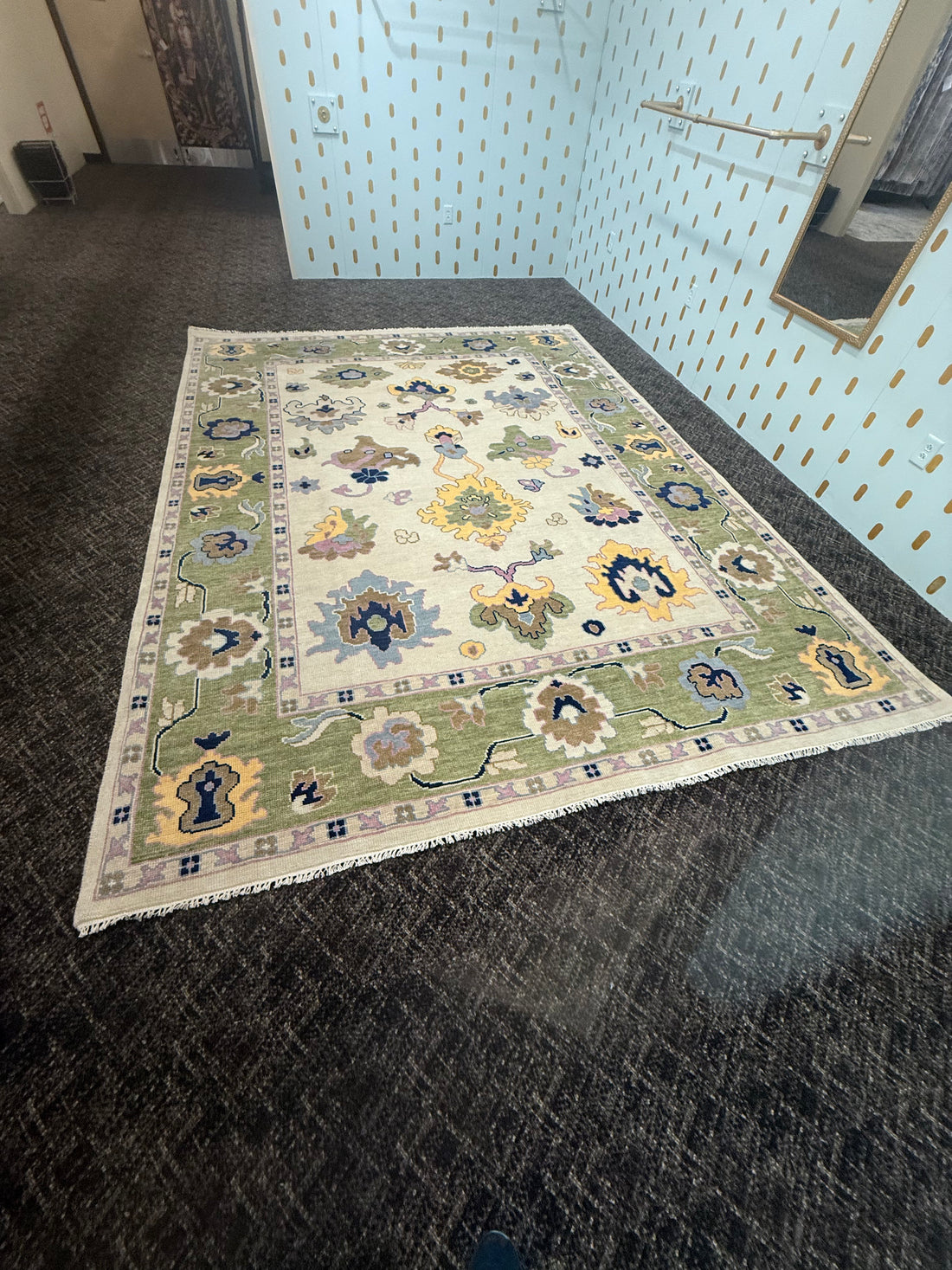 9’ x 12’ Ft. Turkish Bohemian Oushak Contemporary Hand Knotted Wool Area Rug - BR2162