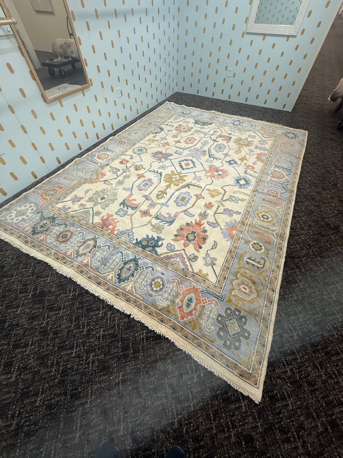 9’ x 12’ Ft. Turkish Bohemian Oushak Contemporary Hand Knotted Wool Area Rug - BR2161