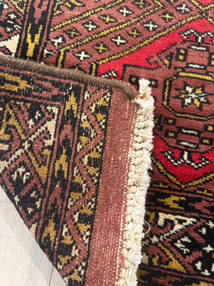 3'x2' Authentic Hand Knotted Persian Hamadan Fine Wool Area Rug - BR2695