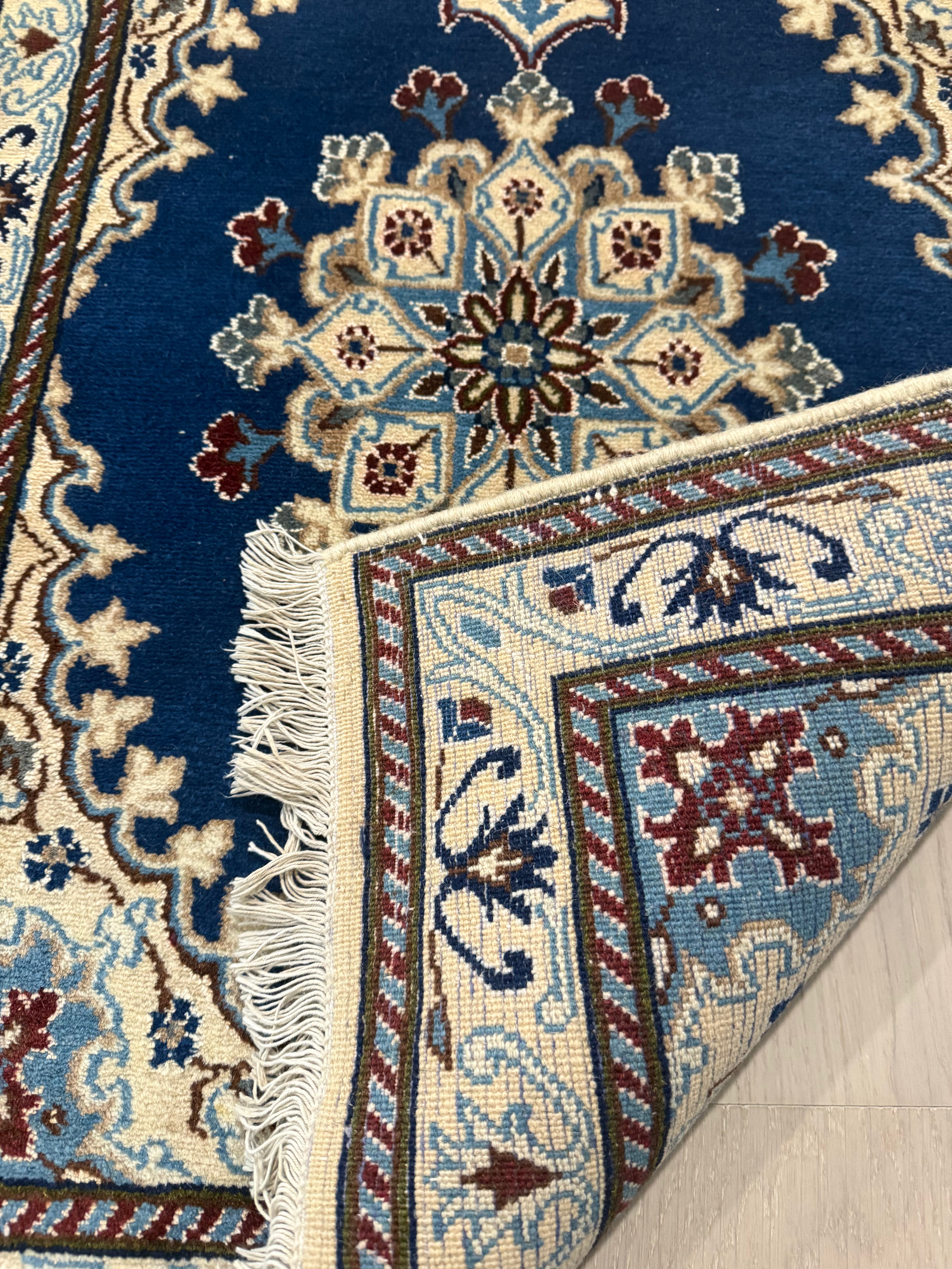 3'x2' Authentic Hand Knotted Persian Hamadan Fine Wool Area Rug - BR2697