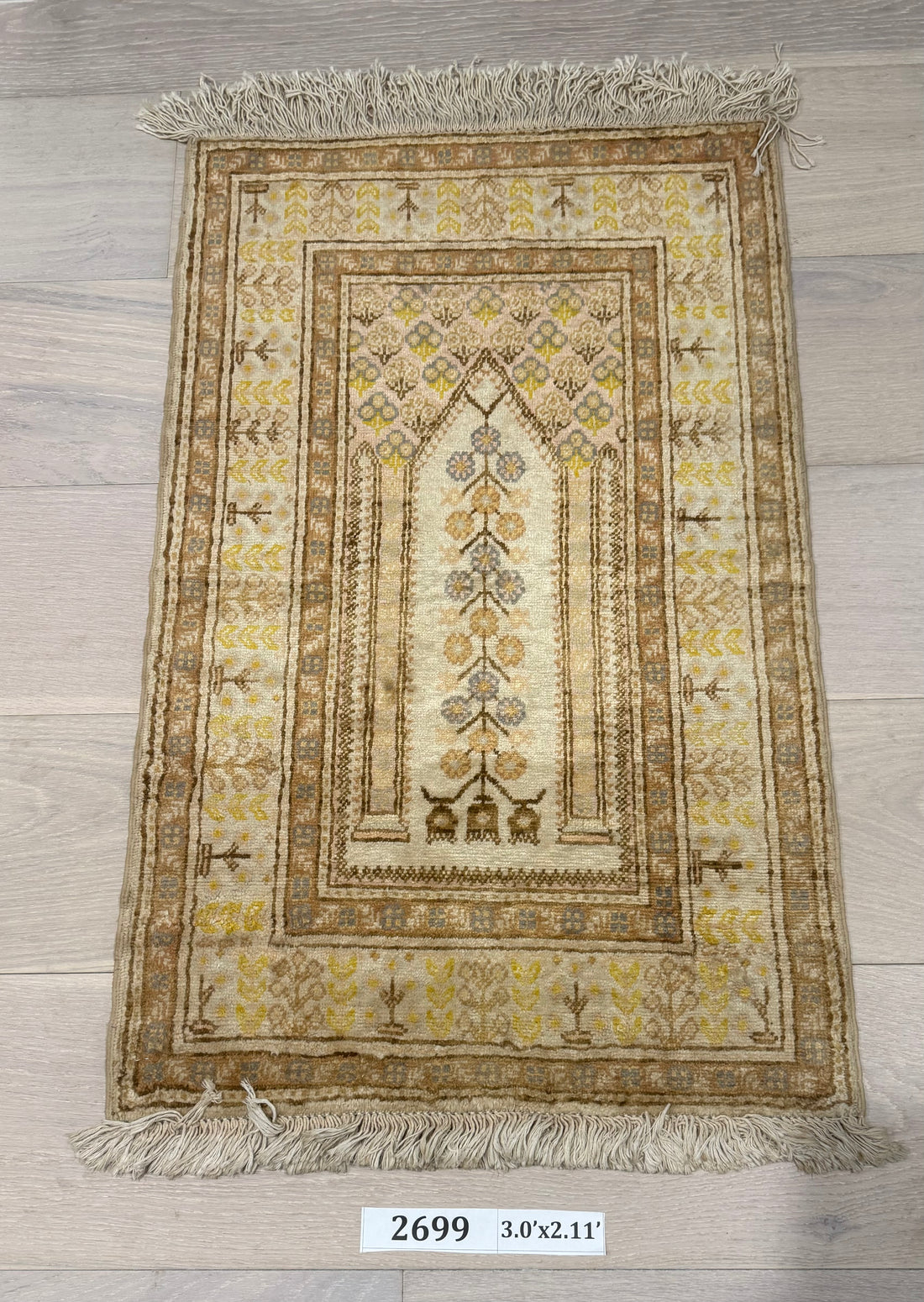 3'x2' Authentic Hand Knotted Persian Hamadan Fine Wool Area Rug - BR2699