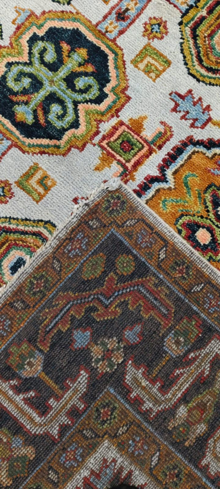 12' x 9' Ft. Authentic Indian Seraphim Hand Knotted Fine Hand Spun Wool Large Area Rug BR127