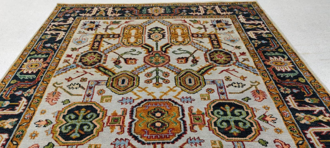 12' x 9' Ft. Authentic Indian Seraphim Hand Knotted Fine Hand Spun Wool Large Area Rug BR127