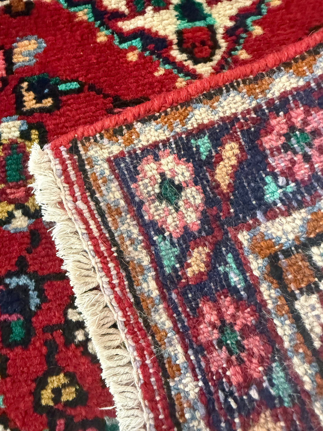 2'x3' Authentic Hand Knotted Persian Hamadan Fine Wool Area Rug - BR2701