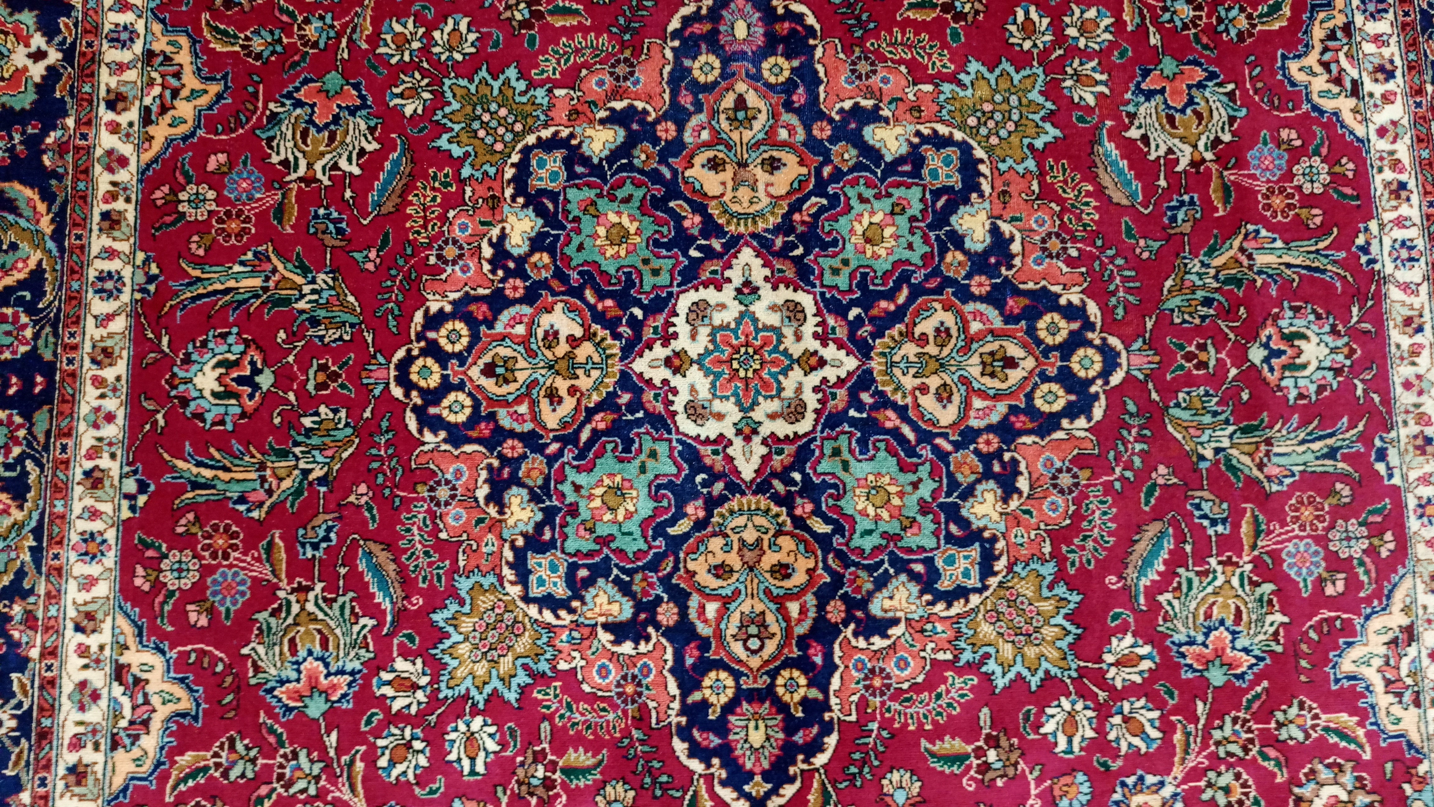 12' x 9' Ft. Authentic Vintage Persian Tabriz Hand Knotted Wool Area Rug - BR3138