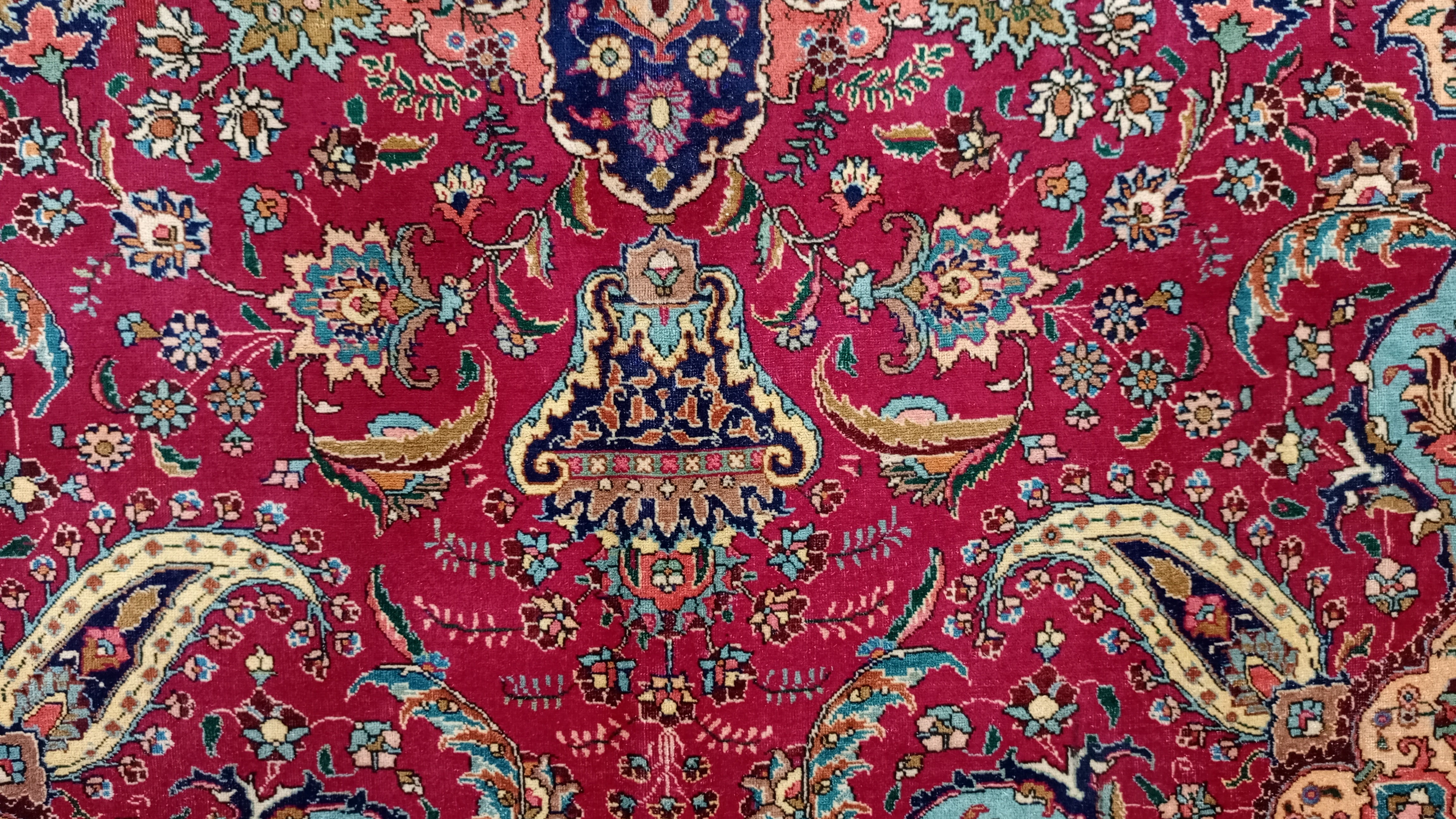 12' x 9' Ft. Authentic Vintage Persian Tabriz Hand Knotted Wool Area Rug - BR3138