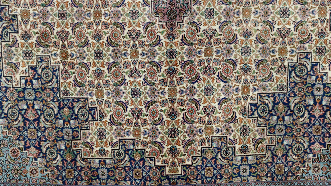12' x 8' Authentic Vintage Persian Moud Mahi Hand Knotted Wool Area Rug - BR3139