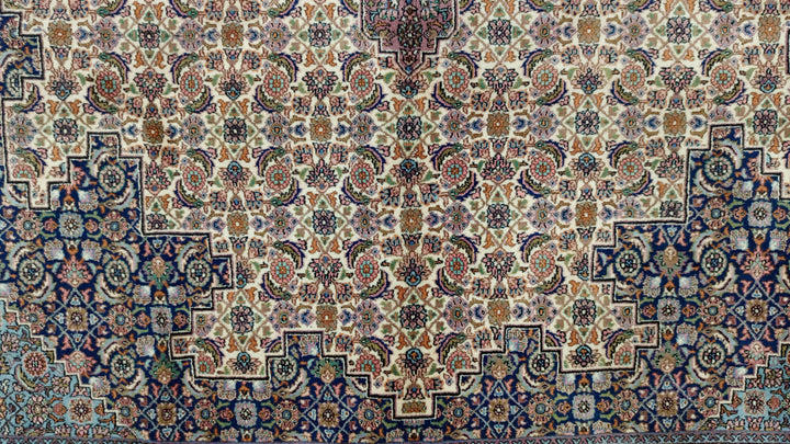 12' x 8' Authentic Vintage Persian Moud Mahi Hand Knotted Wool Area Rug - BR3139