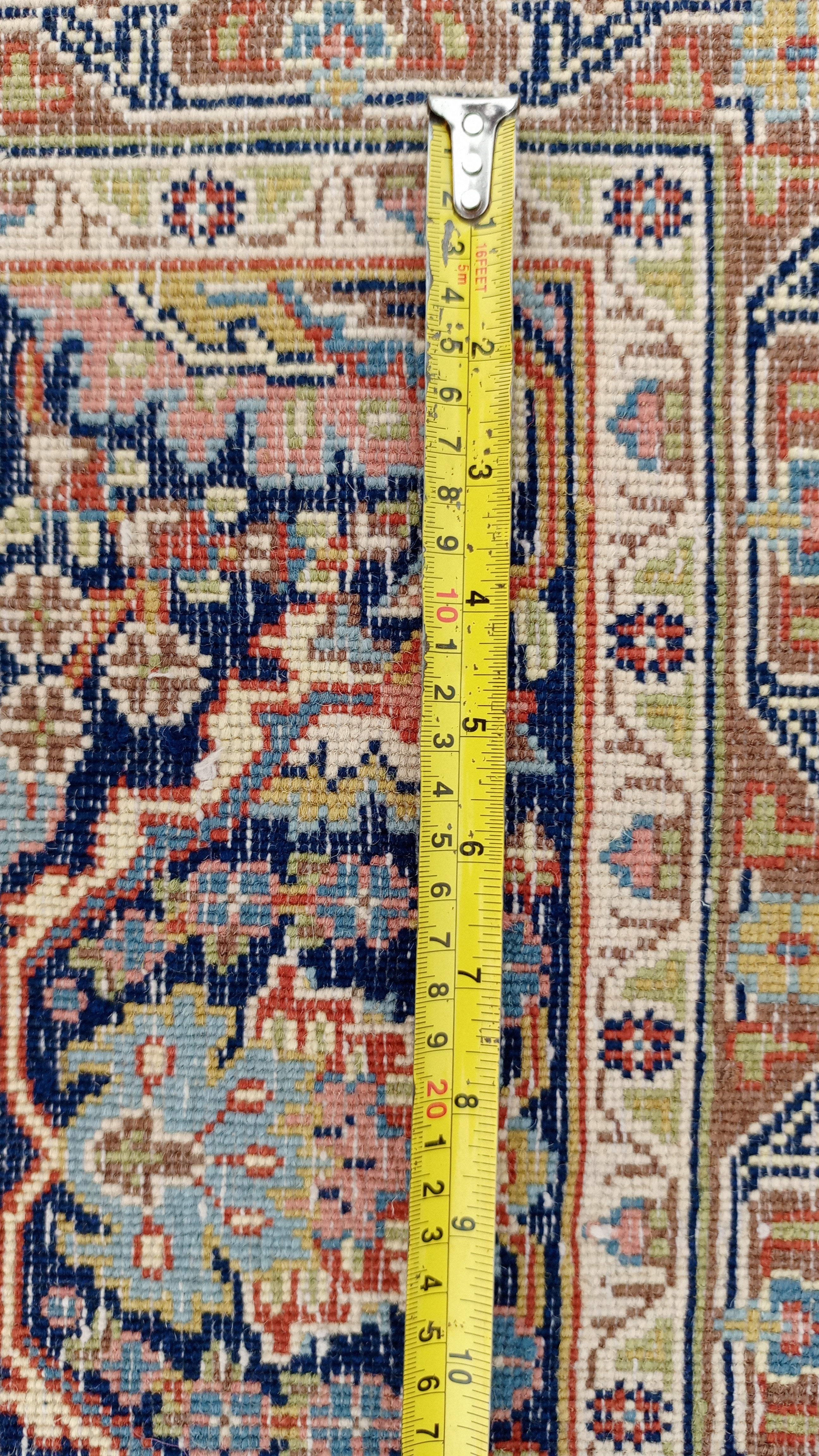 11' x 8' Stunning Authentic Vintage Persian Nain Hand Knotted Wool Area Rug - BR3140