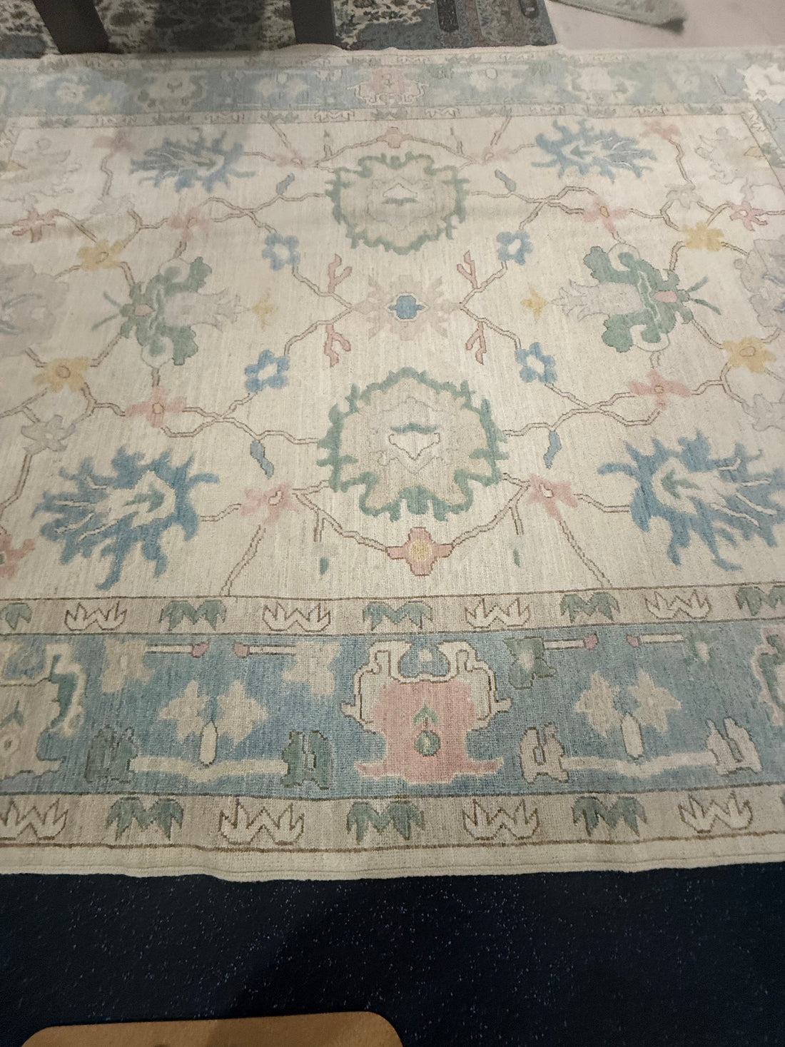 9’x11’ Ft. Turkish Bohemian Oushak Contemporary Hand Knotted Wool Area Rug - BR2520