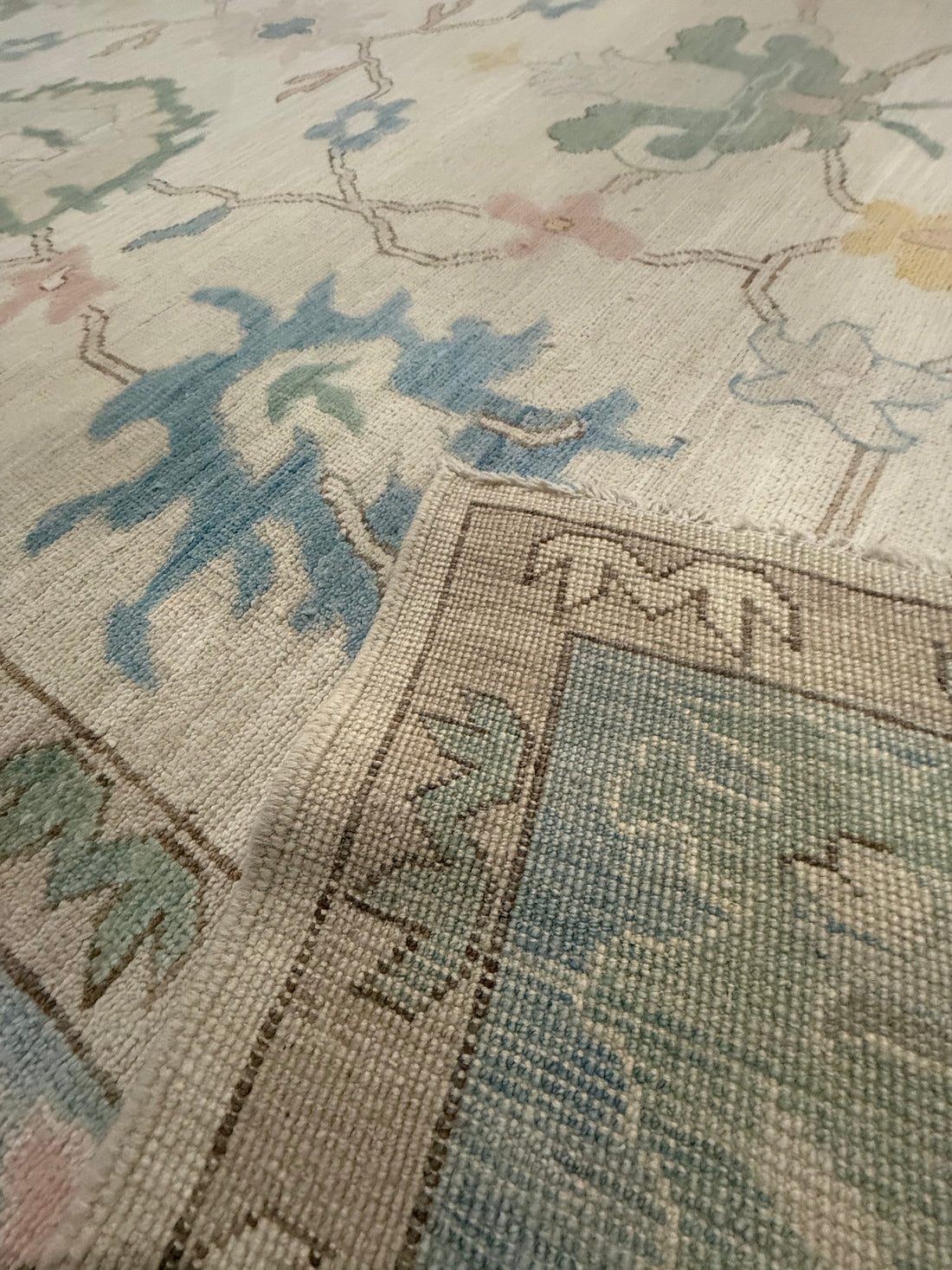 9’x11’ Ft. Turkish Bohemian Oushak Contemporary Hand Knotted Wool Area Rug - BR2520