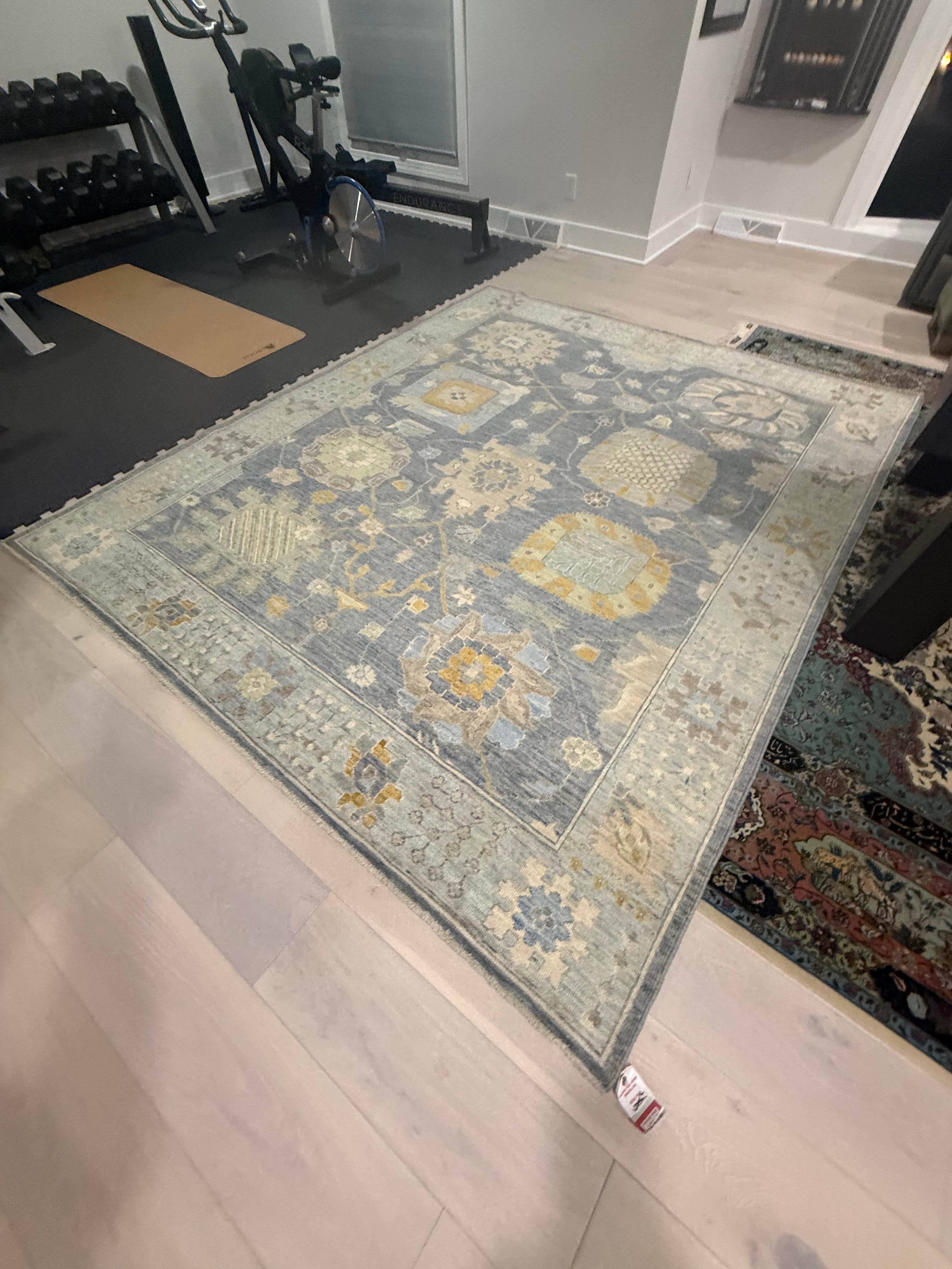 8’x10’ Contemporary Turkish Oushak Hand Knotted Wool Area Rug - BR2521
