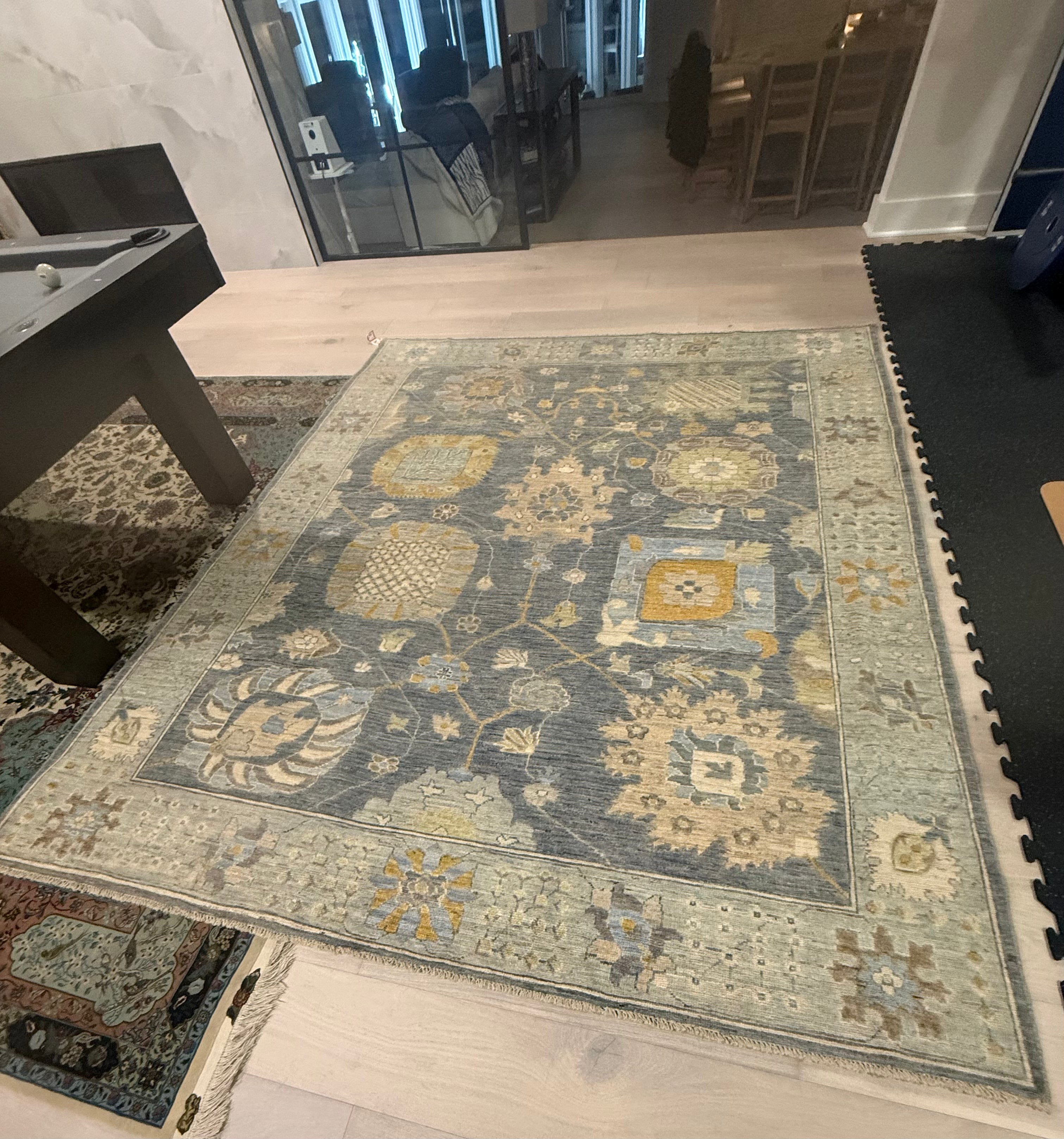 8’x10’ Contemporary Turkish Oushak Hand Knotted Wool Area Rug - BR2521