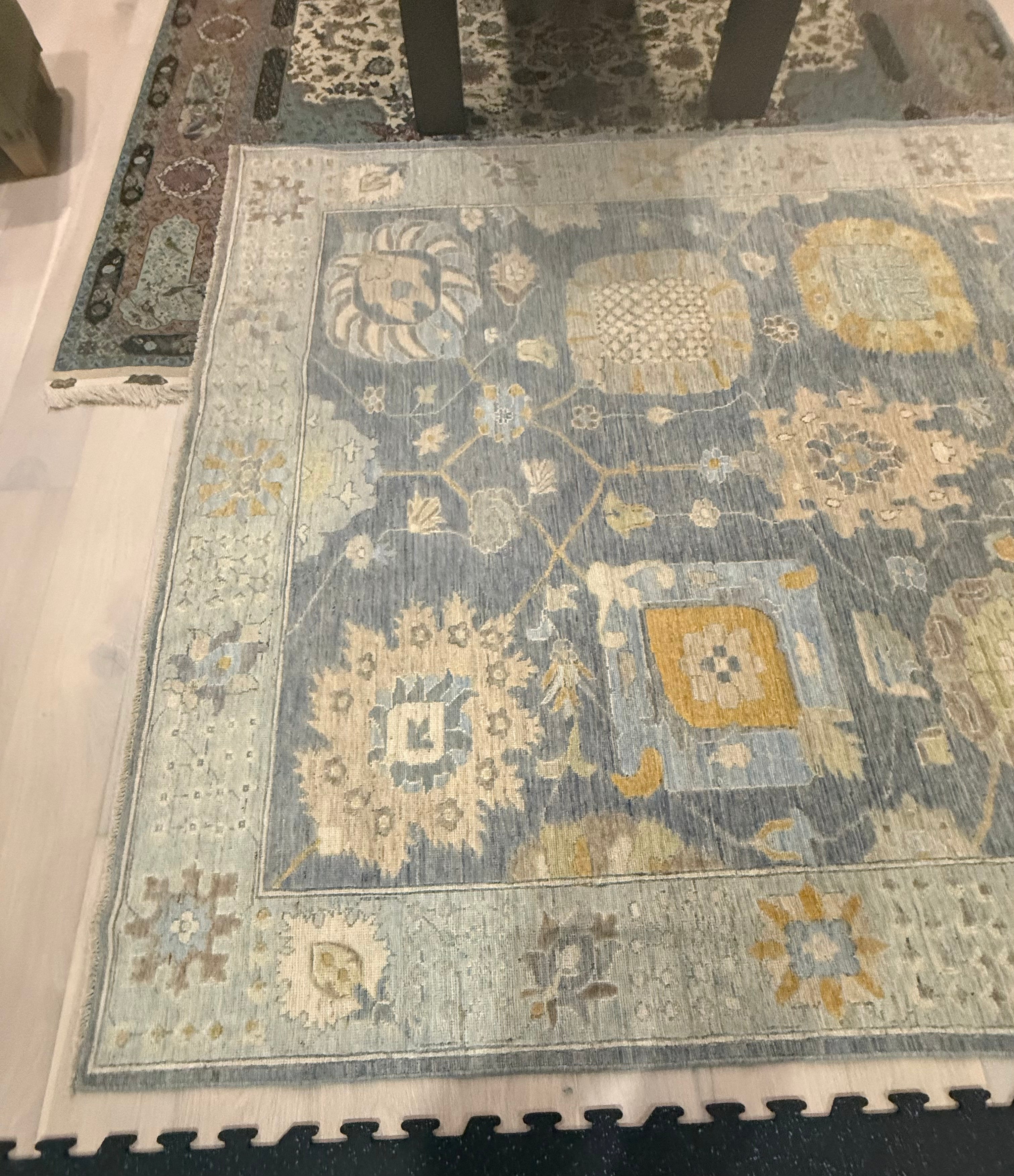 8’x10’ Contemporary Turkish Oushak Hand Knotted Wool Area Rug - BR2521