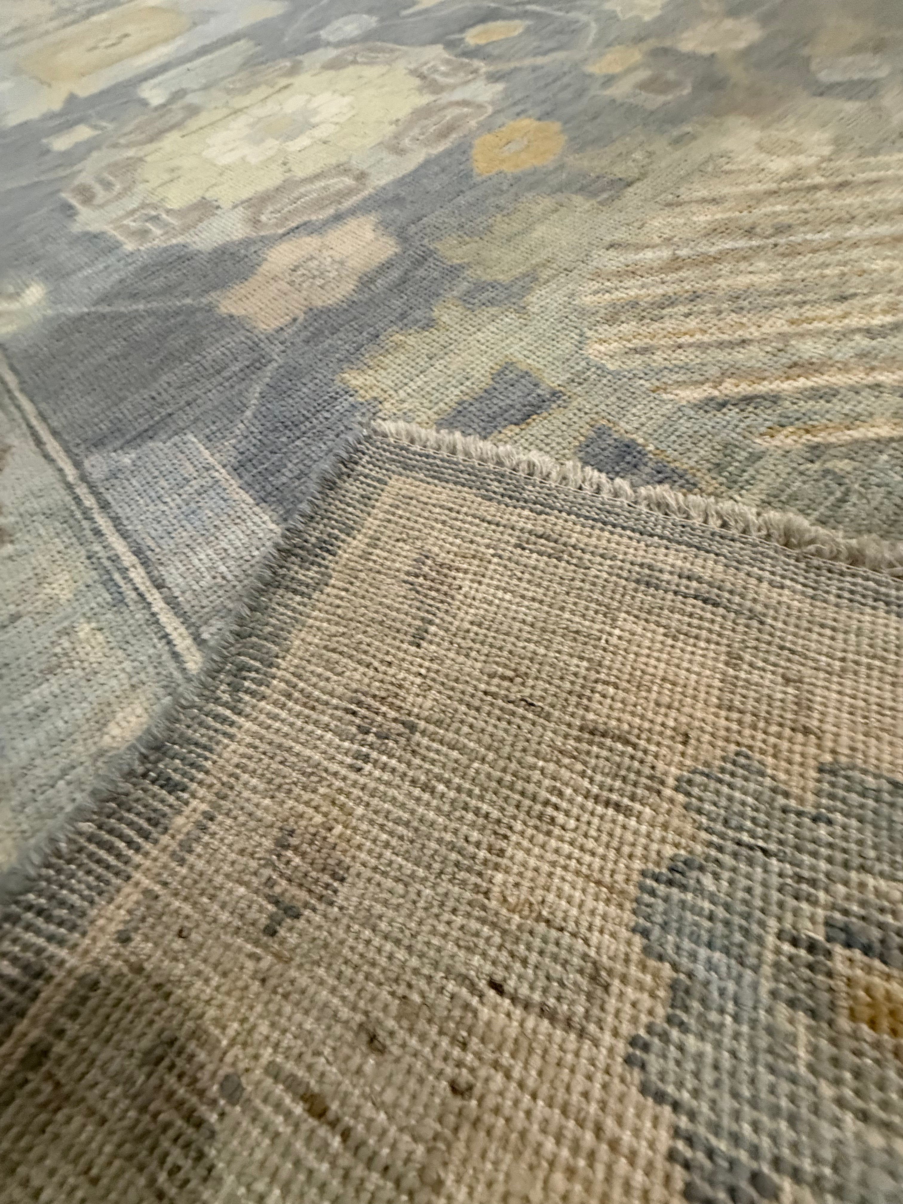 8’x10’ Contemporary Turkish Oushak Hand Knotted Wool Area Rug - BR2521
