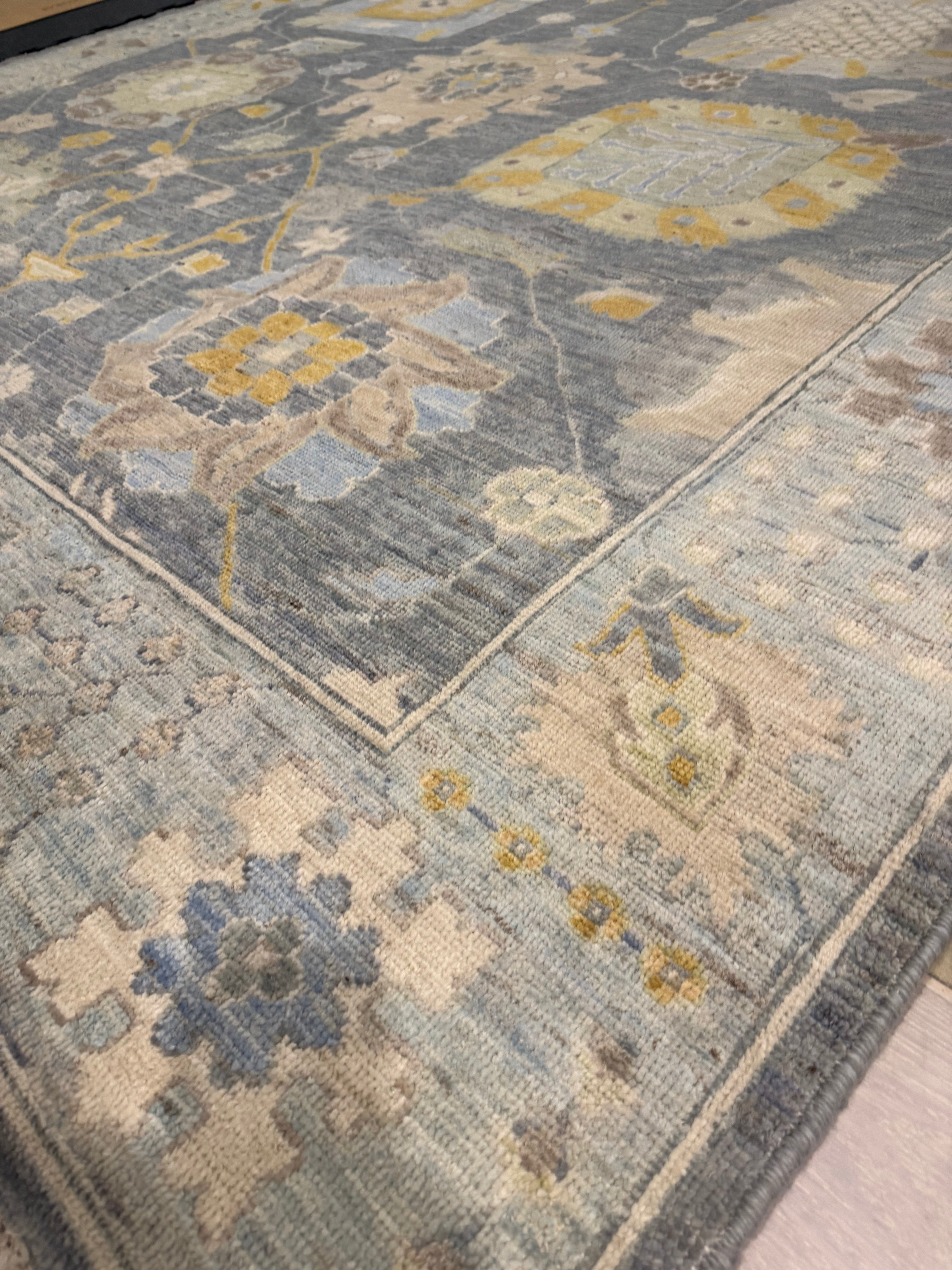8’x10’ Contemporary Turkish Oushak Hand Knotted Wool Area Rug - BR2521