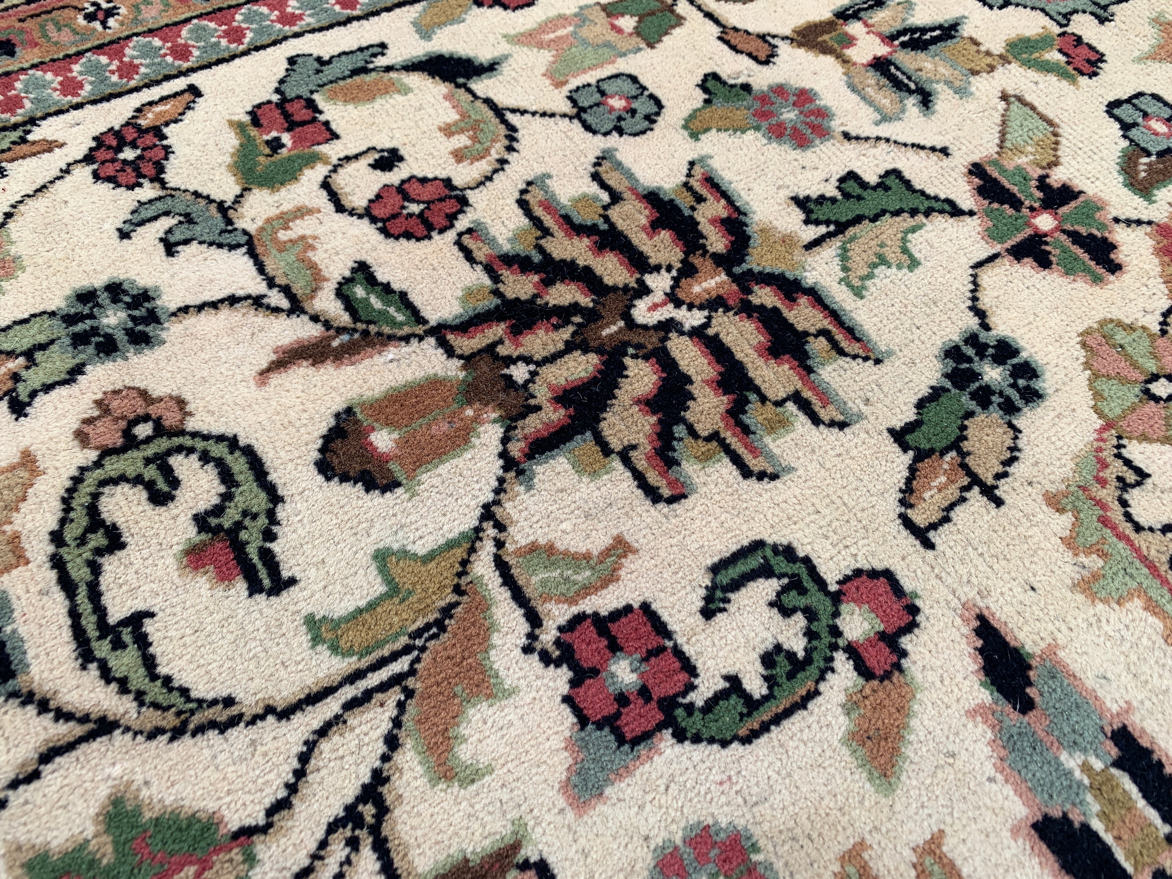 11' x 8' Ft. Authentic Persian Tabreez Hand Knotted Fine Wool Large Area Rug BR2507