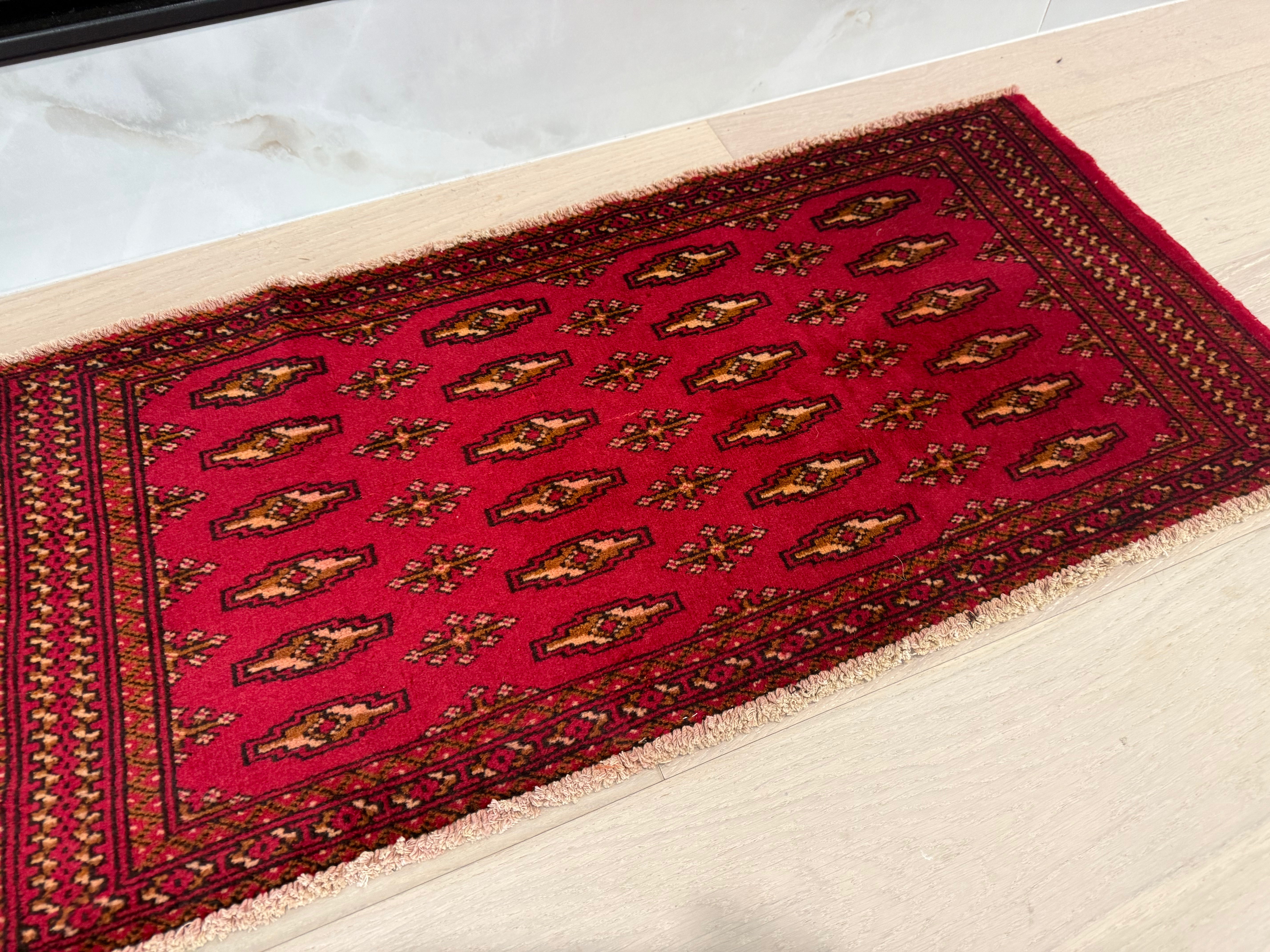 3' x 2’ Foot Authentic Vintage Persian Turkmen Sara Hand Knotted Wool Small Rug – BR2524