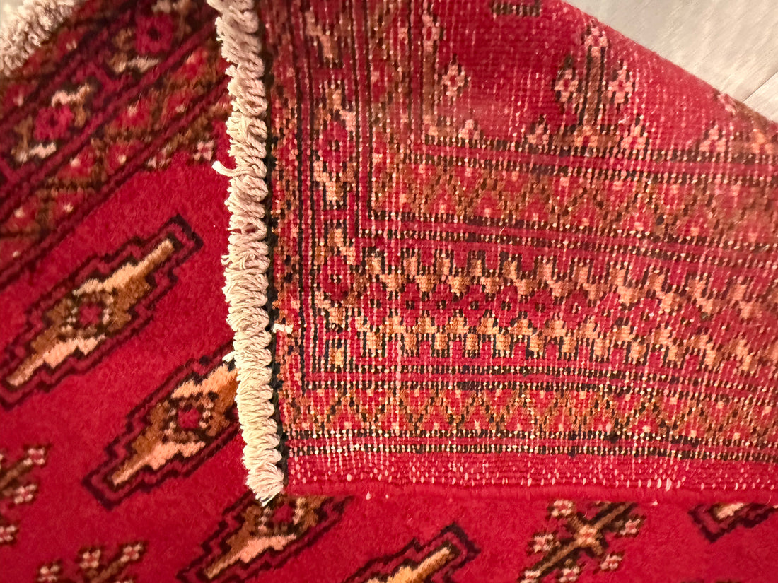 3' x 2’ Foot Authentic Vintage Persian Turkmen Sara Hand Knotted Wool Small Rug – BR2524