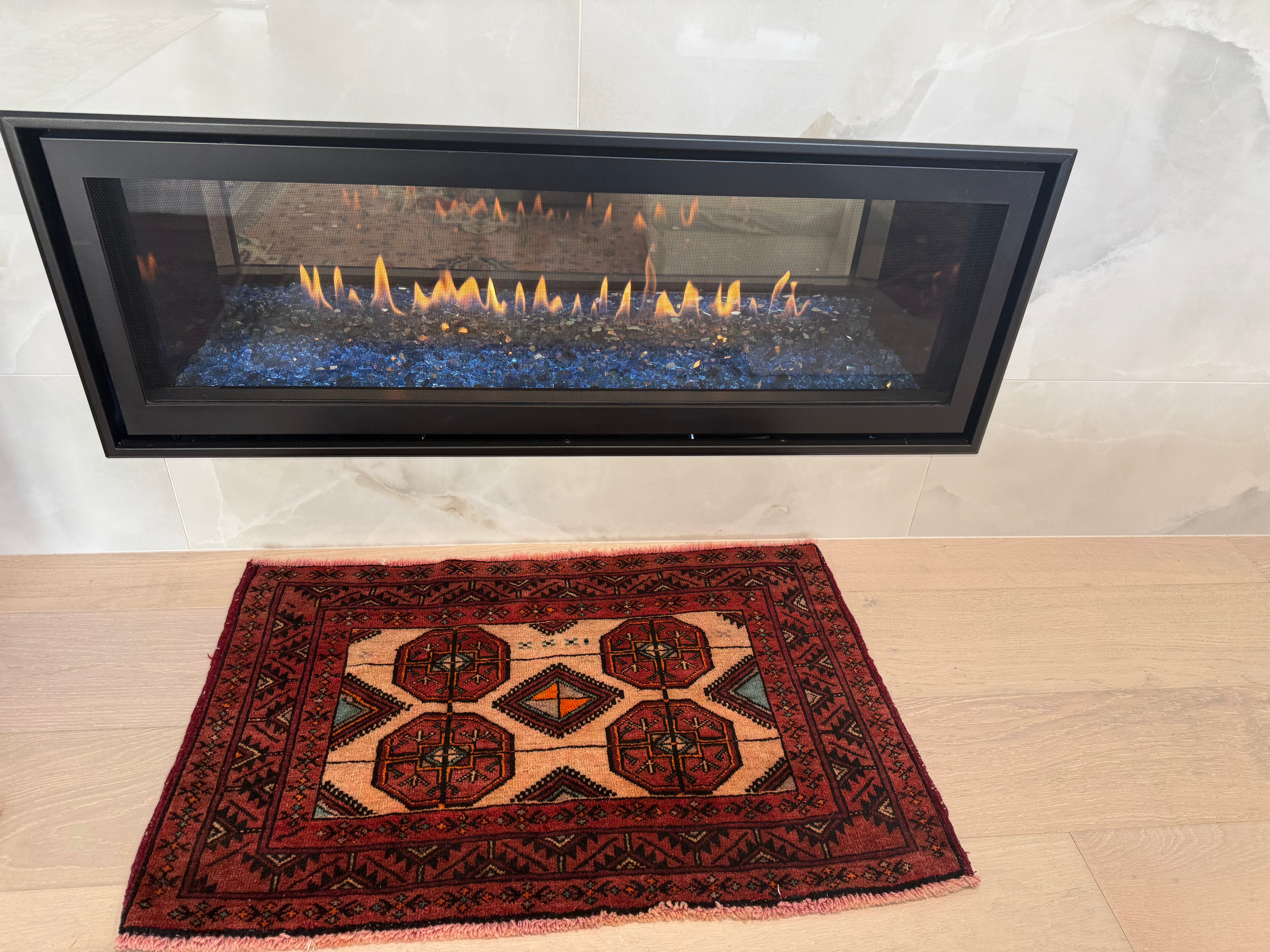 3' x 2’ Foot Authentic Vintage Persian Turkmen Sara Hand Knotted Wool Small Rug – BR2526