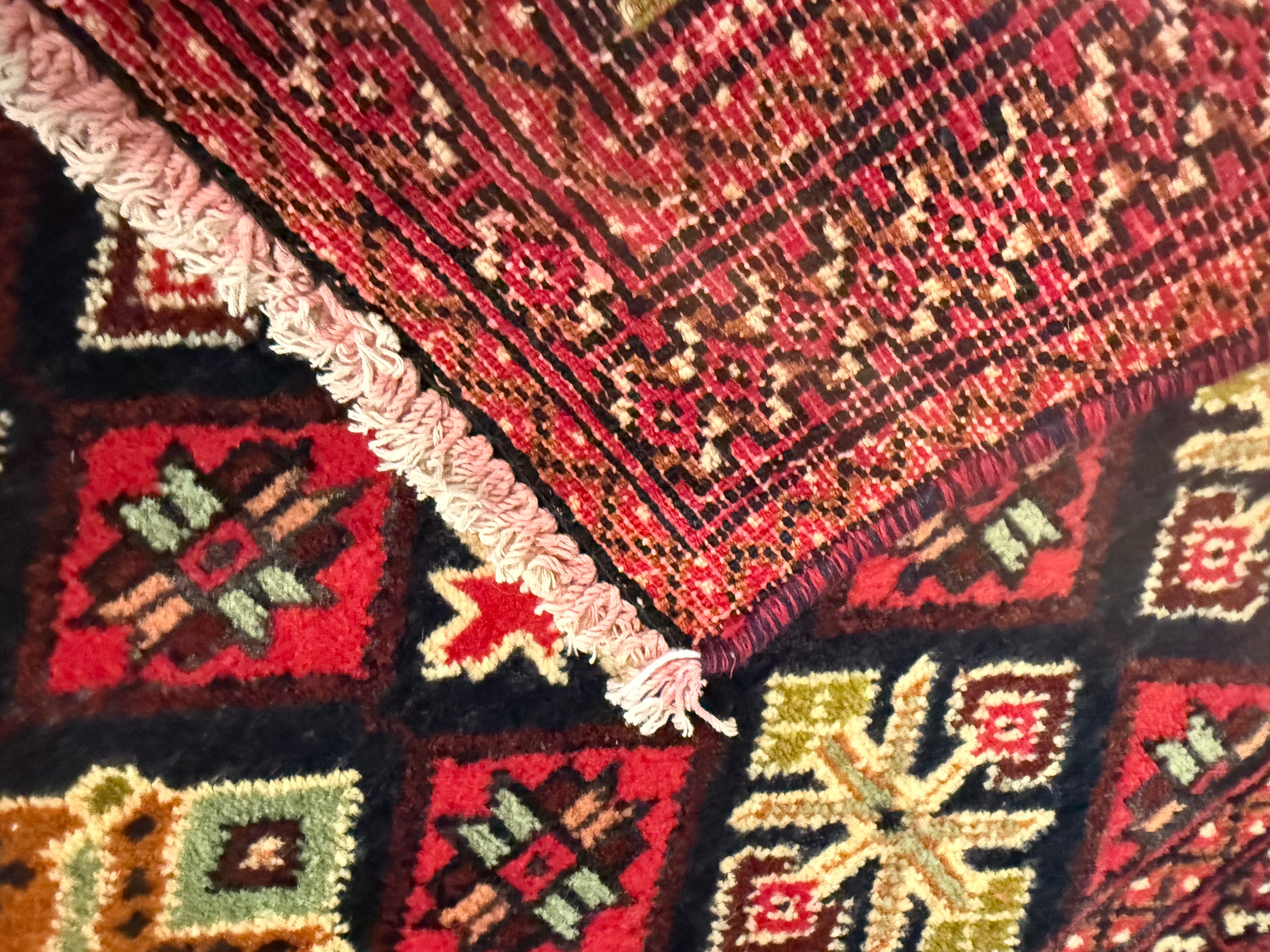 3' x 2’ Foot Authentic Vintage Persian Turkmen Sara Hand Knotted Wool Small Rug – BR2527