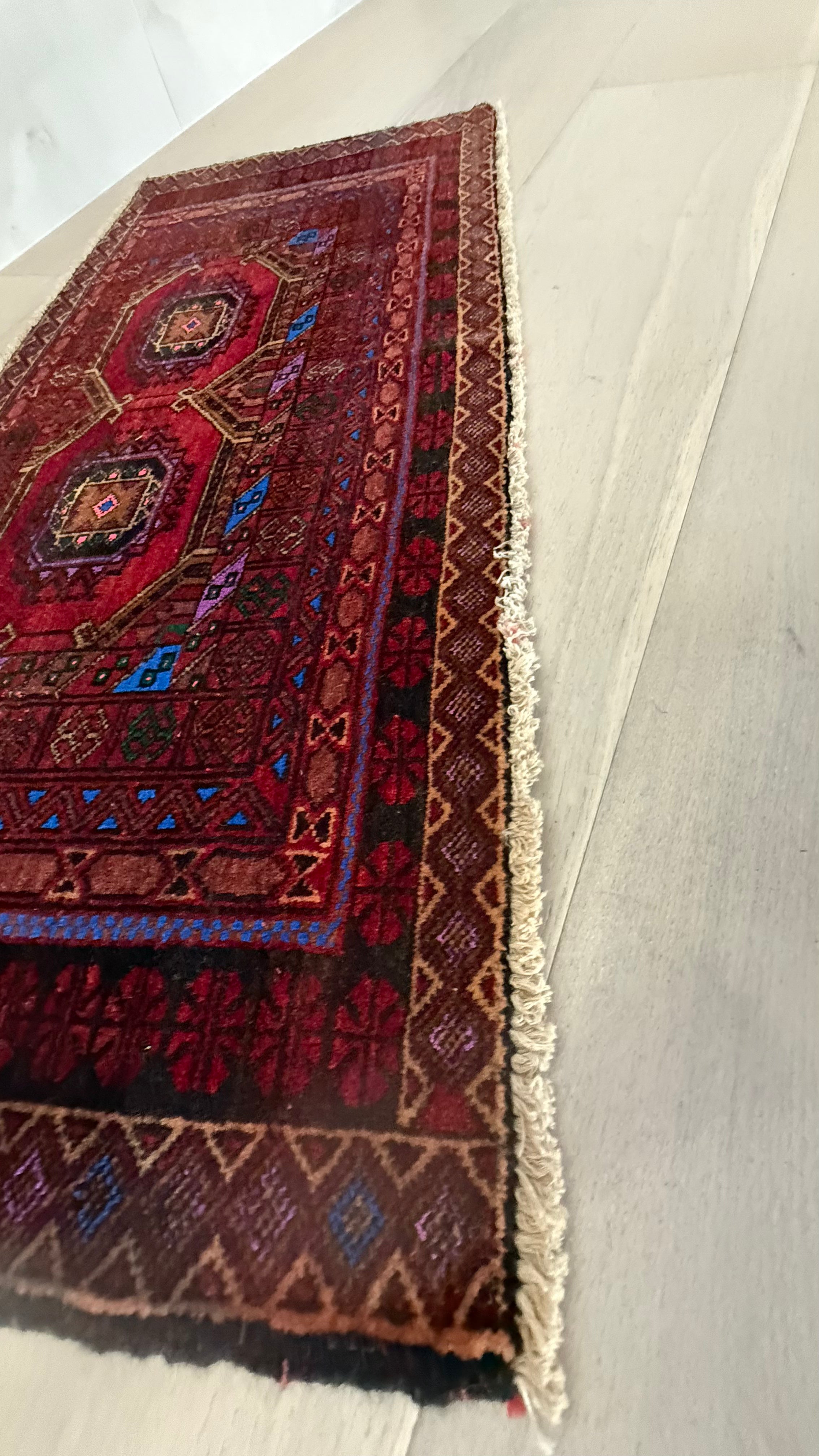 3' x 2’ Foot Authentic Vintage Persian Yumut Hand Knotted Wool Small Rug – BR2530