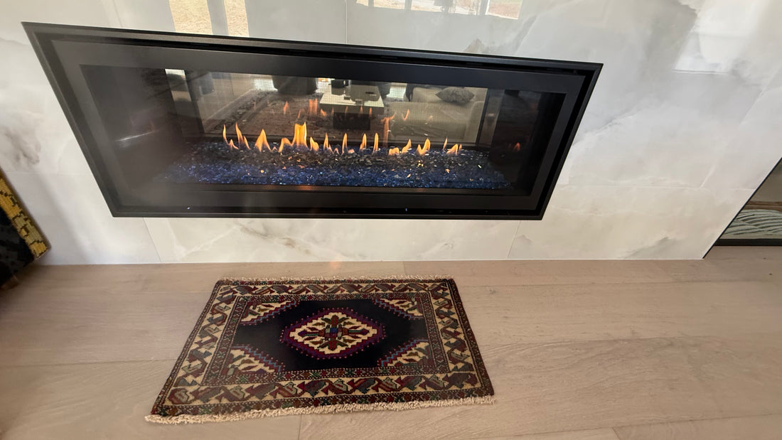 3' x 2’ Foot Authentic Vintage Persian Ashfar Tribal Hand Knotted Wool Small Rug – BR2531