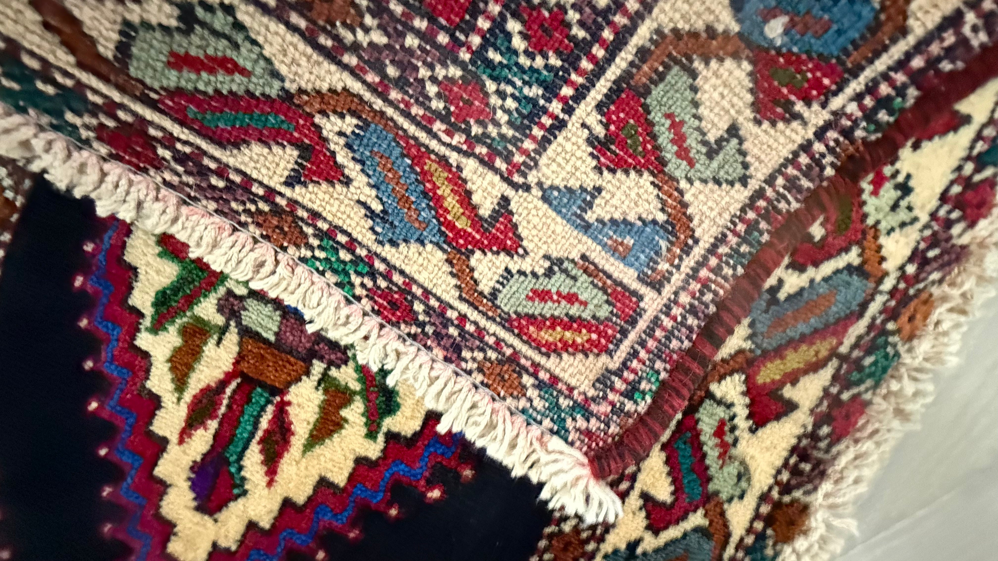 3' x 2’ Foot Authentic Vintage Persian Ashfar Tribal Hand Knotted Wool Small Rug – BR2531