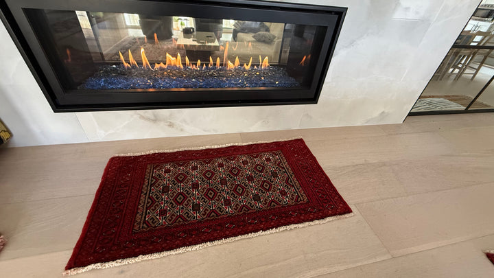 3' x 2’ Foot Authentic Vintage Persian Sistan Baluch Hand Knotted Wool Small Rug – BR2537