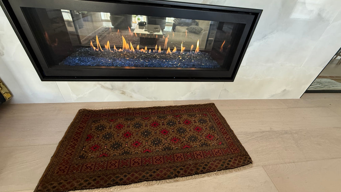 3' x 2’ Foot Authentic Vintage Persian Sistan Baluch Hand Knotted Wool Small Rug – BR2541