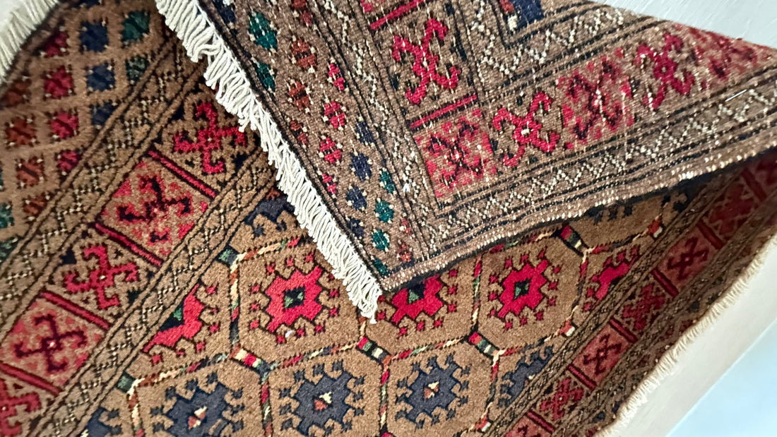 3' x 2’ Foot Authentic Vintage Persian Sistan Baluch Hand Knotted Wool Small Rug – BR2541