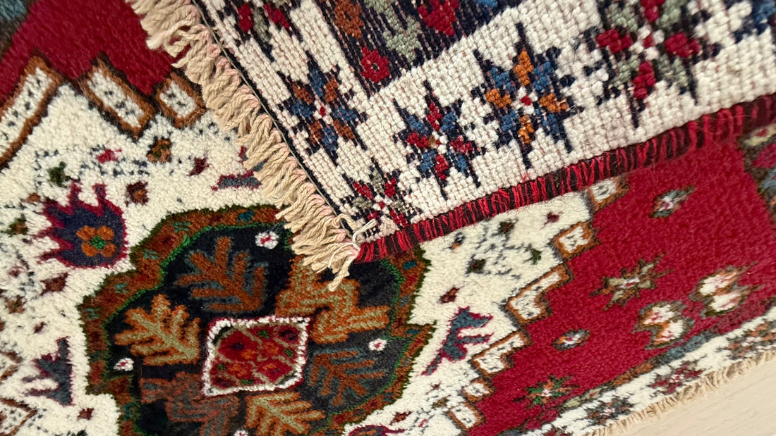 3' x 2’ Foot Authentic Vintage Persian Afshar Tribal Hand Knotted Wool Small Rug – BR2542