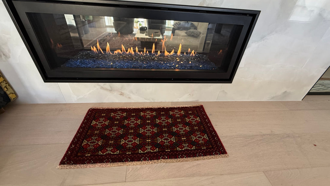 3' x 2’ Foot Authentic Vintage Persian Jambic Baluch Hand Knotted Wool Small Rug – BR2543