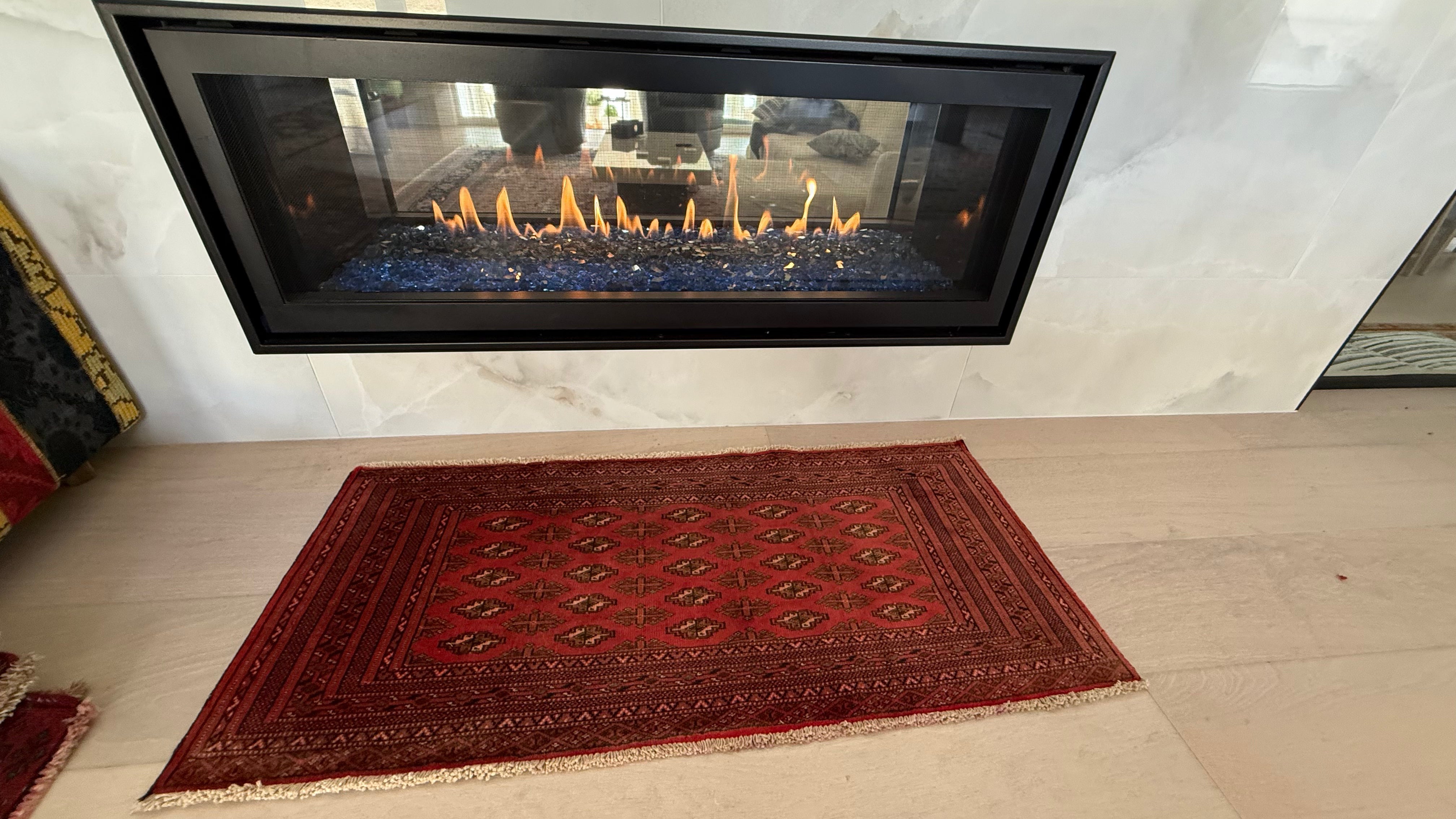 3' x 2’ Foot Authentic Vintage Persian-Style SILK Turkman Sara Hand Knotted Small Rug – BR2544