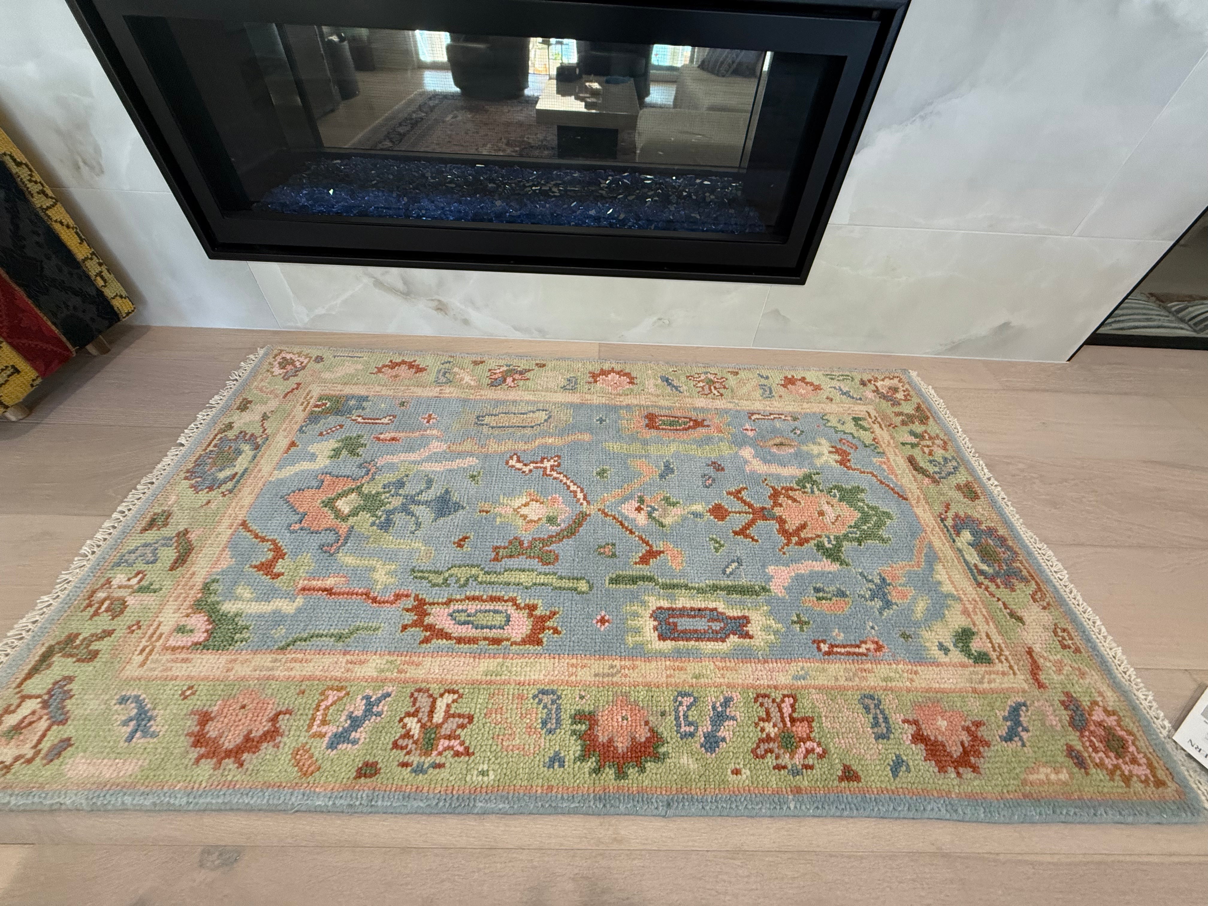 3’ x 5’ Ft. Contemporary Turkish Oushak Bohemian Hand Knotted Wool Rug – BR2545