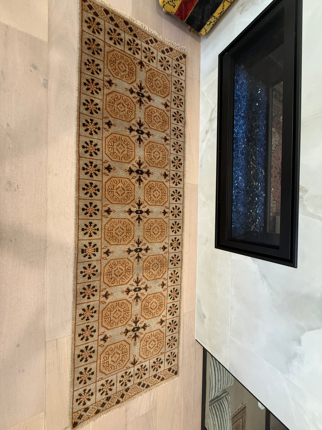 8’ x 2 ½ Ft. Contemporary Turkish Oushak Bohemian Hand Knotted Wool Runner – BR2547
