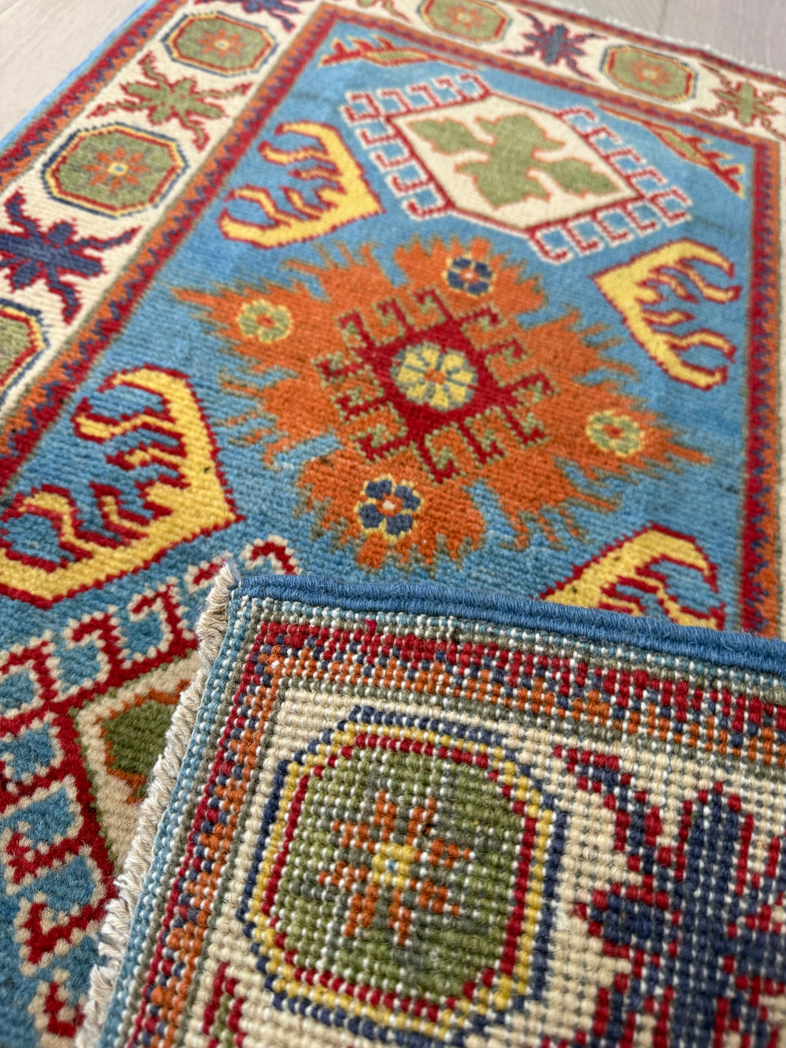 2’ x 3’ Ft. Contemporary Imported Caucasian Kazak Hand Knotted Wool Area Rug – BR2551