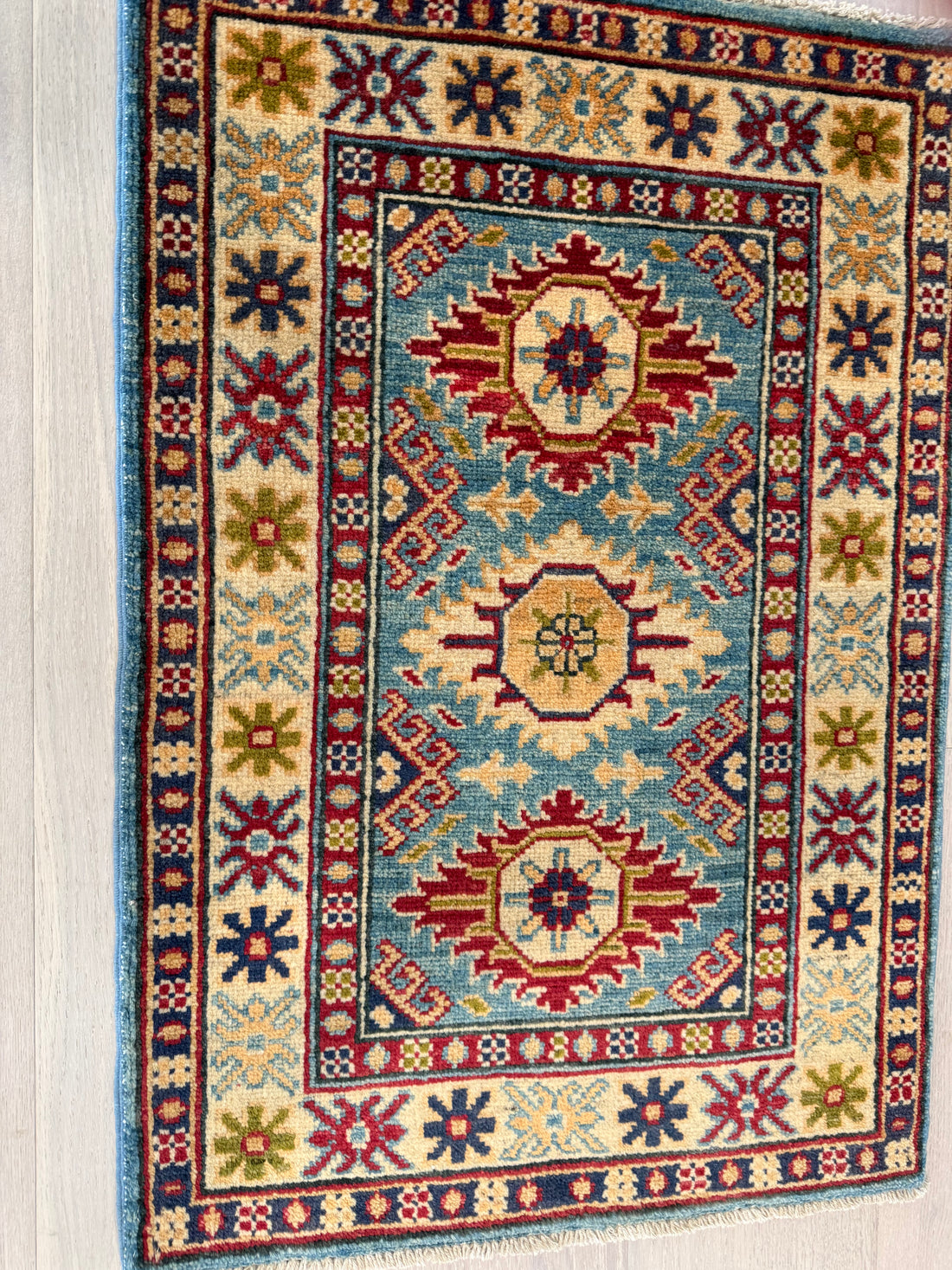 2’ x 3’ Ft. Contemporary Imported Caucasian Kazak Hand Knotted Wool Area Rug – BR2553