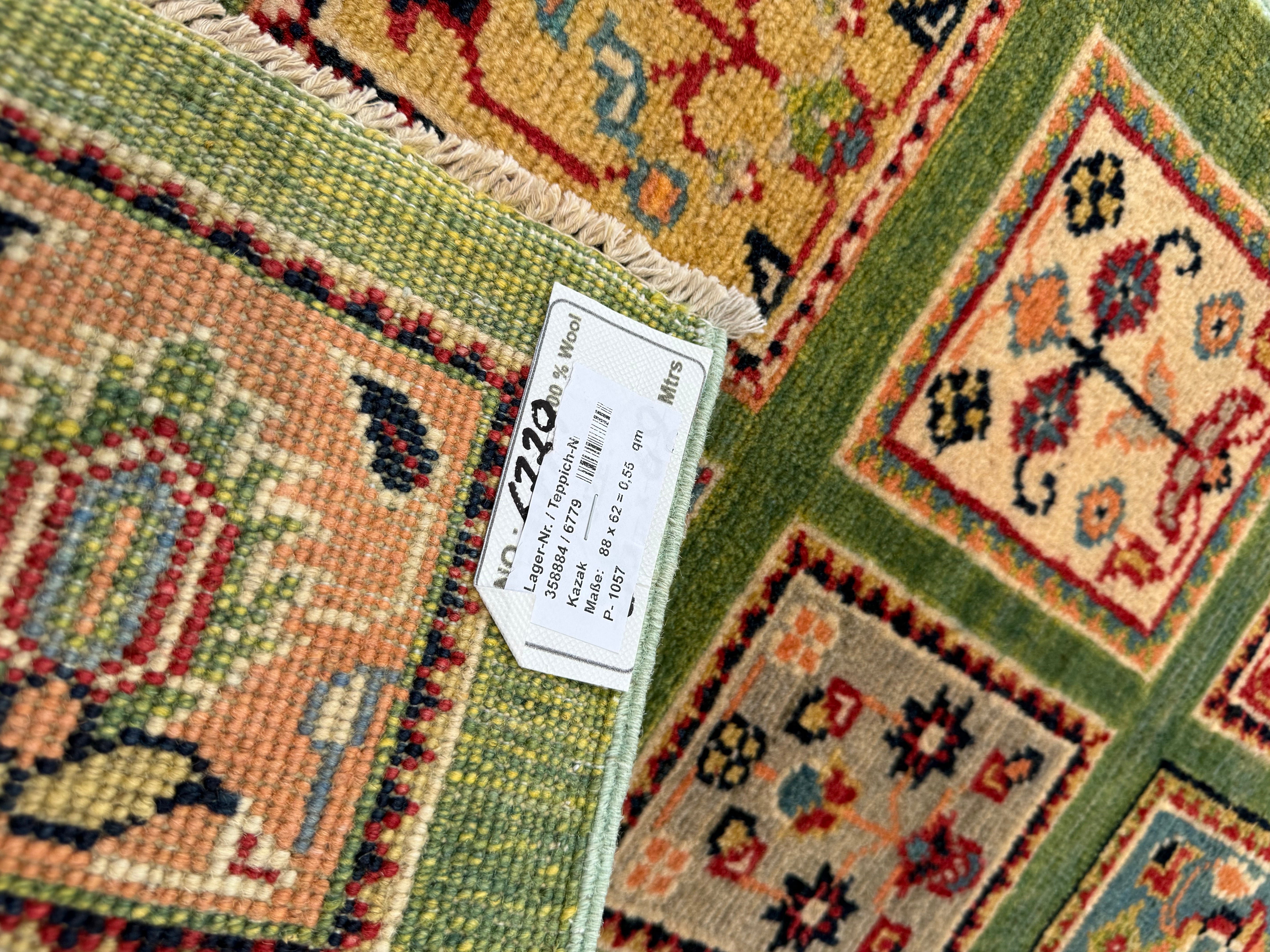 2’ x 3’ Ft. Contemporary Imported Caucasian Kazak Hand Knotted Wool Area Rug – BR2554