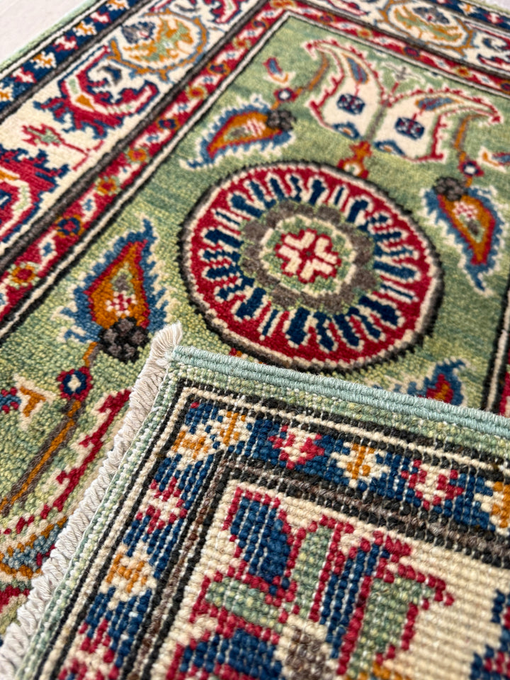 2’ x 3’ Ft. Contemporary Imported Caucasian Kazak Hand Knotted Wool Area Rug – BR2555