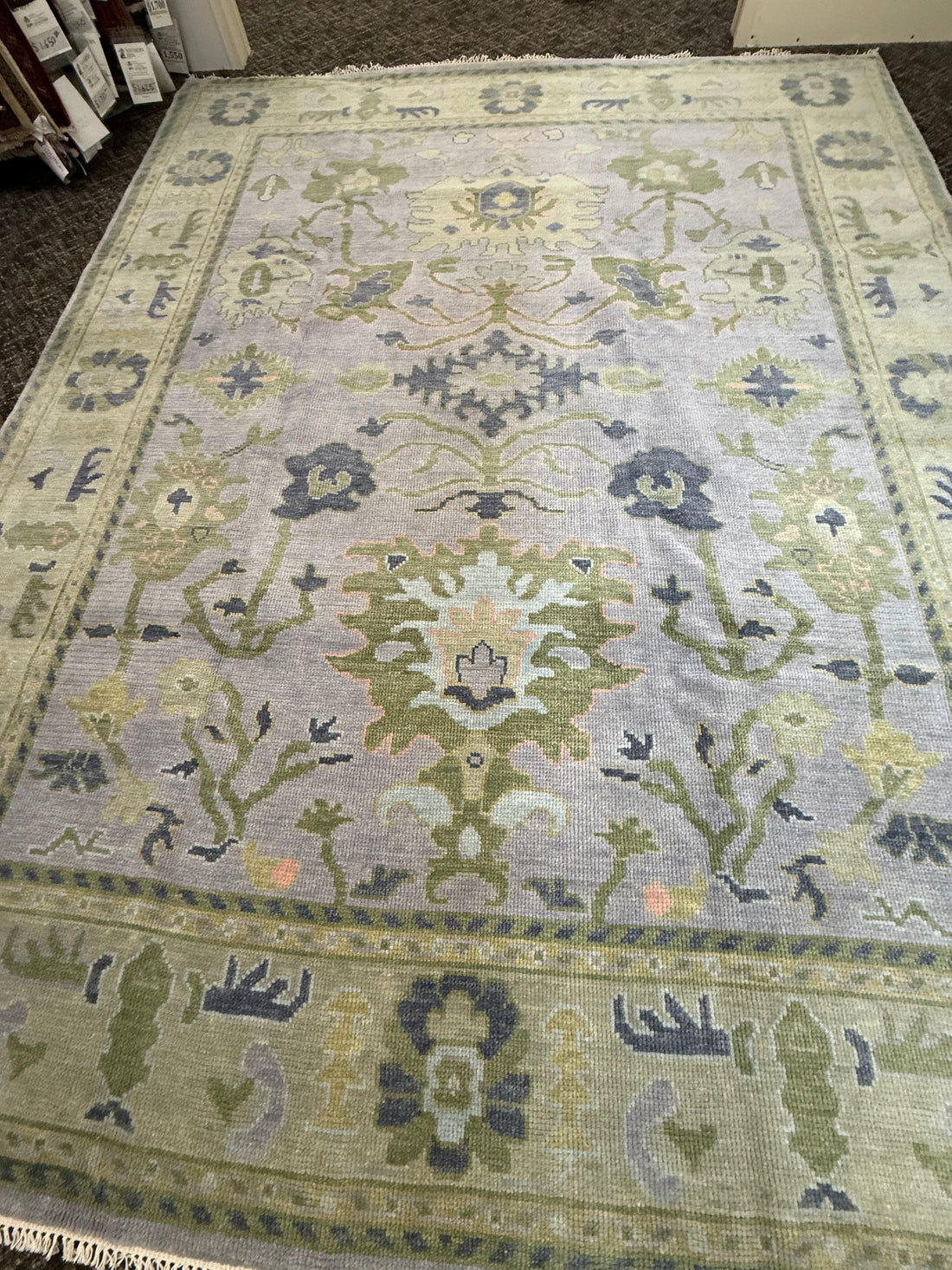 8' x 10' Ft. Turkish Bohemian Oushak Contemporary Hand Knotted Wool Rug - BR2559