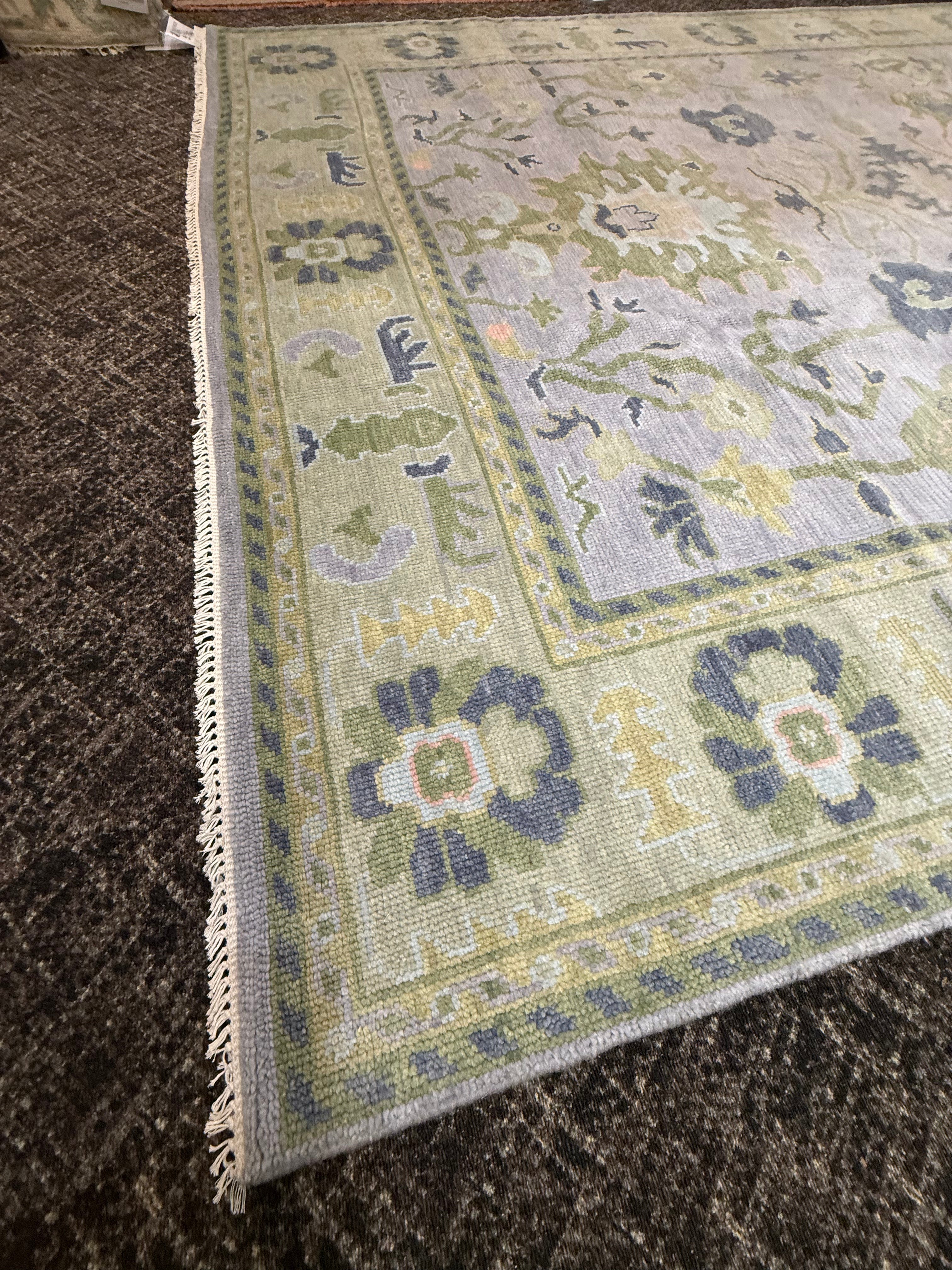 8' x 10' Ft. Turkish Bohemian Oushak Contemporary Hand Knotted Wool Rug - BR2559