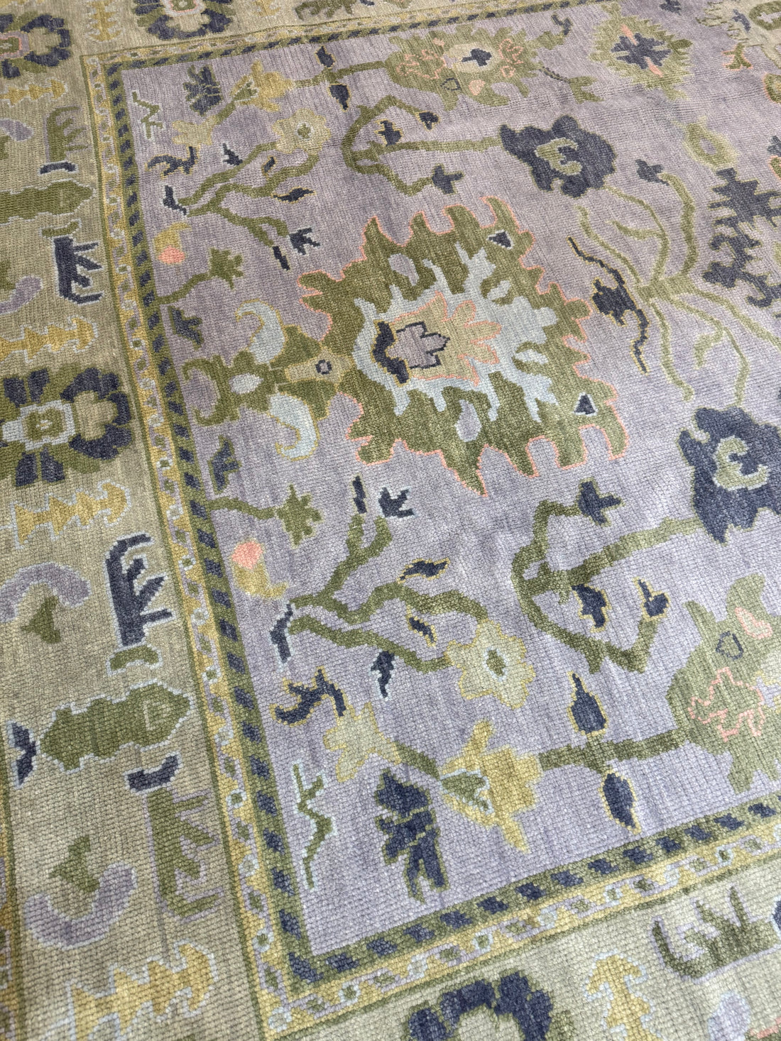 8' x 10' Ft. Turkish Bohemian Oushak Contemporary Hand Knotted Wool Rug - BR2559